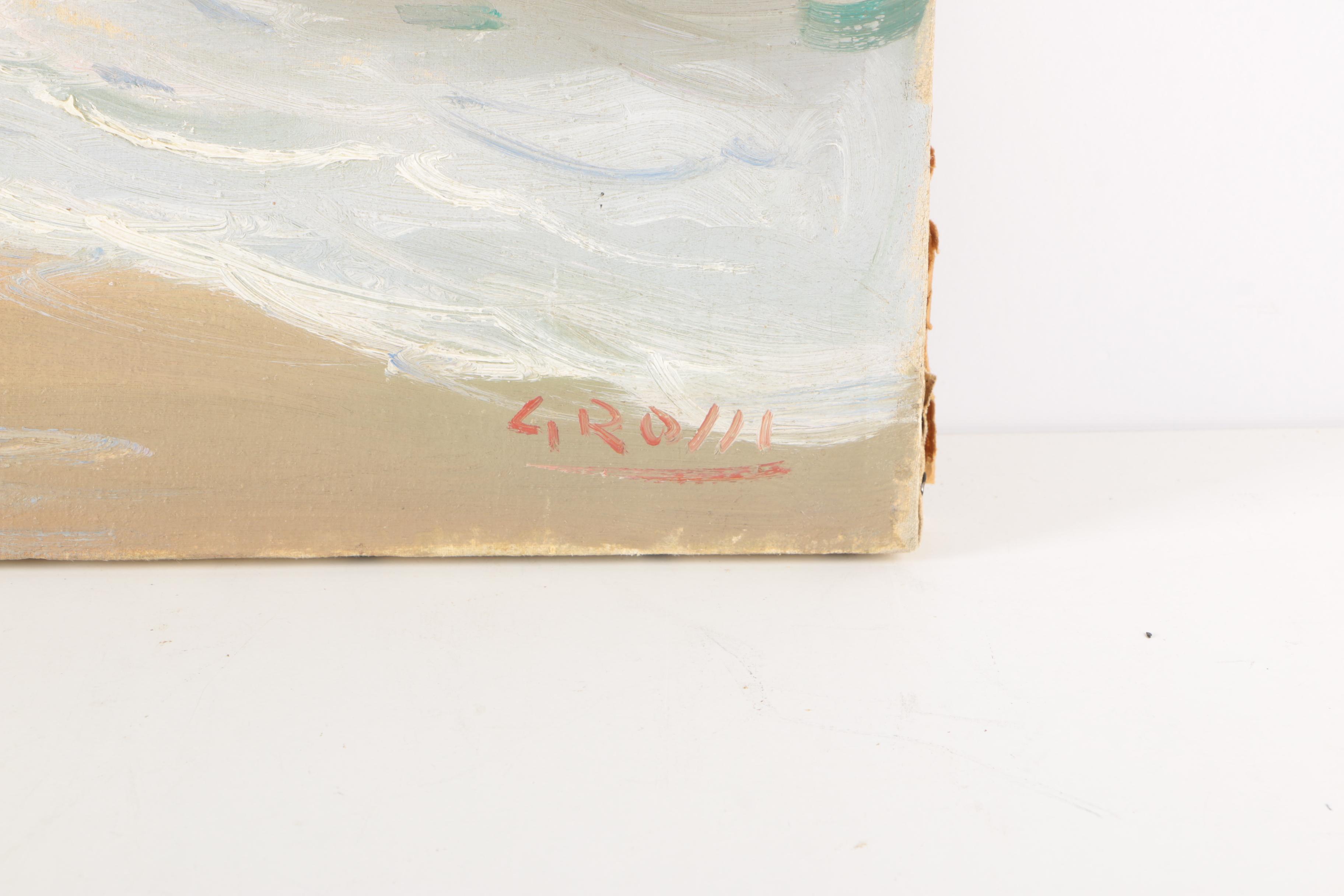 Giuseppe Rossi Oil Painting on Canvas Seascape