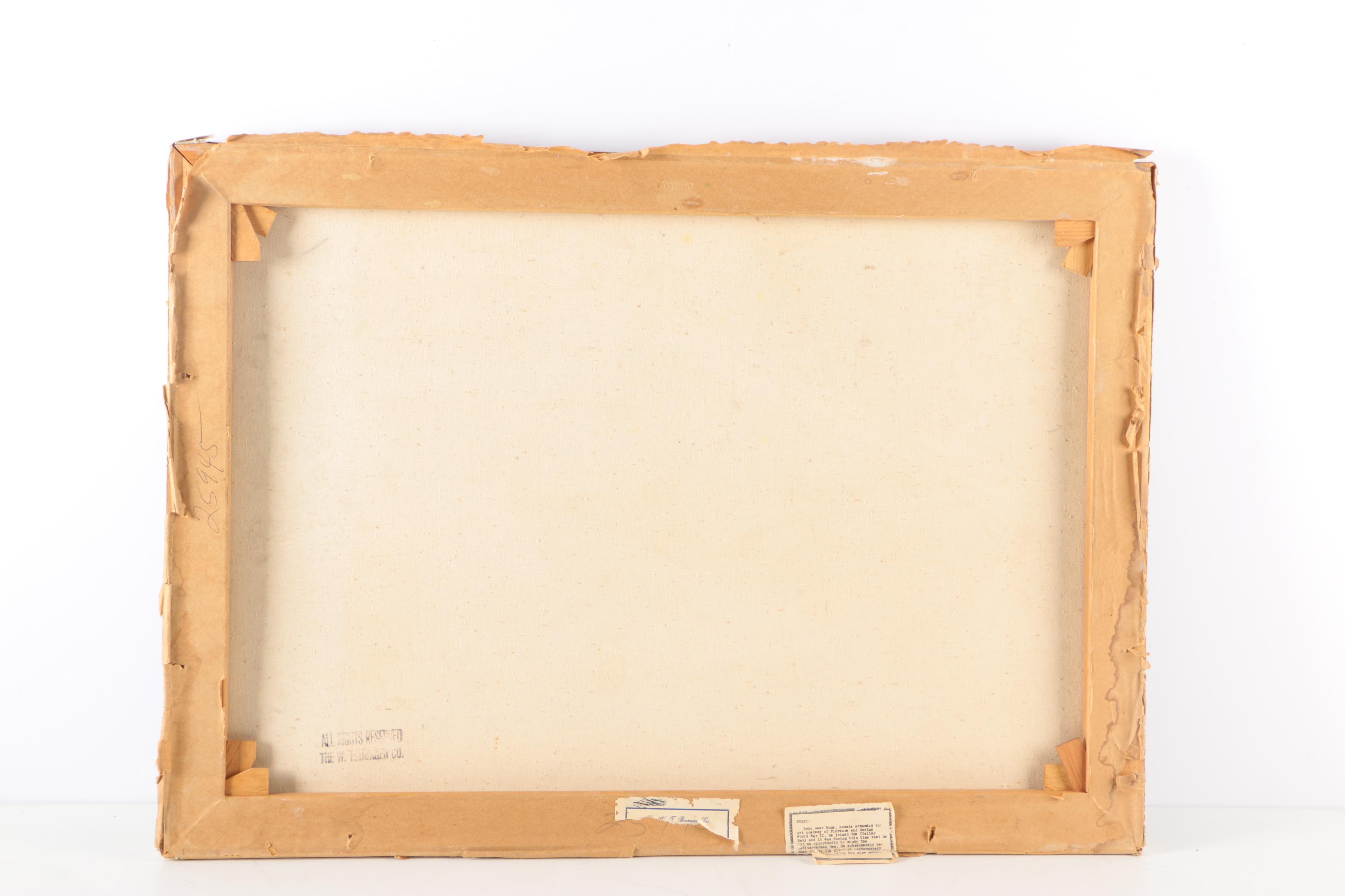 Giuseppe Rossi Oil Painting on Canvas Seascape