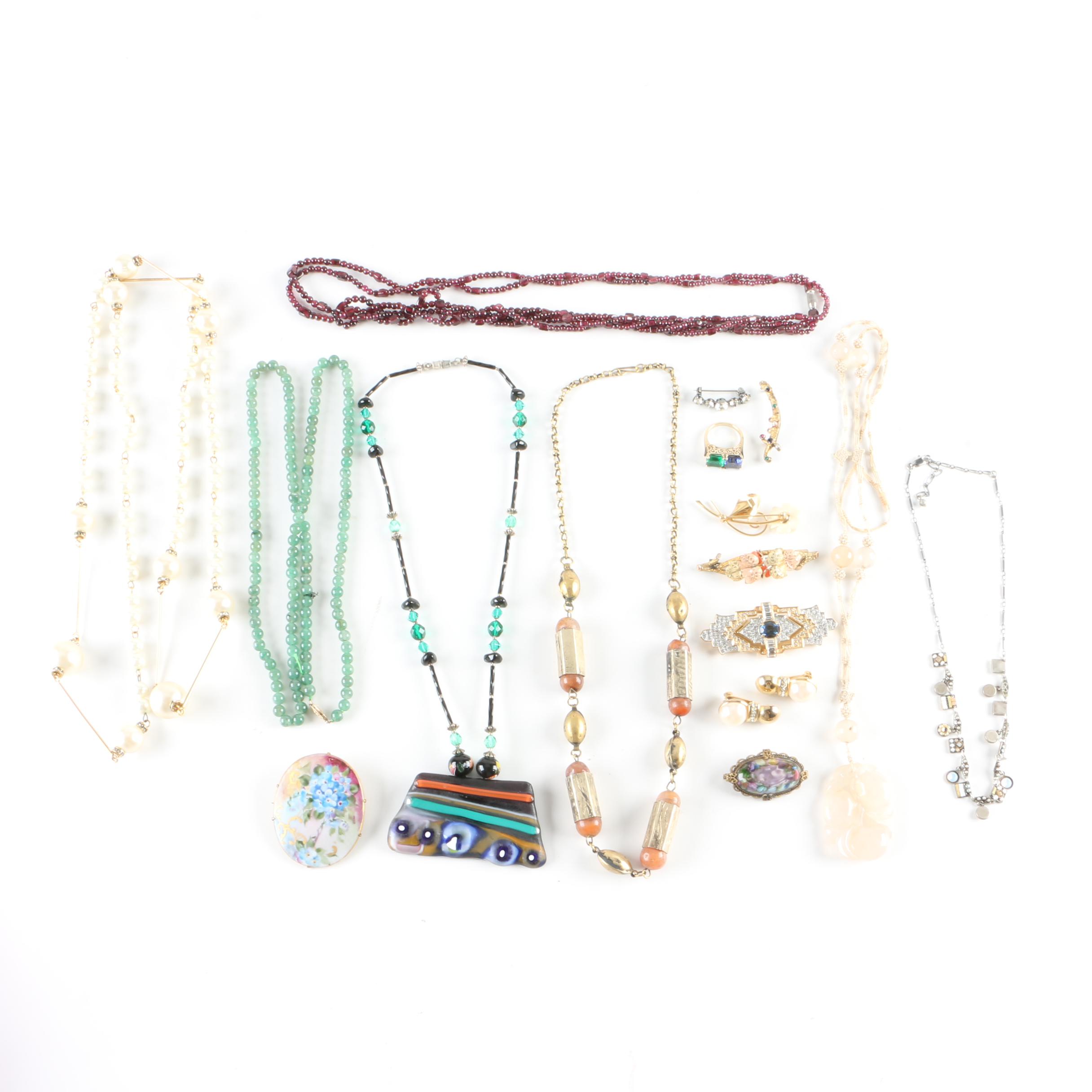 Vintage Jewelry Featuring Garnet