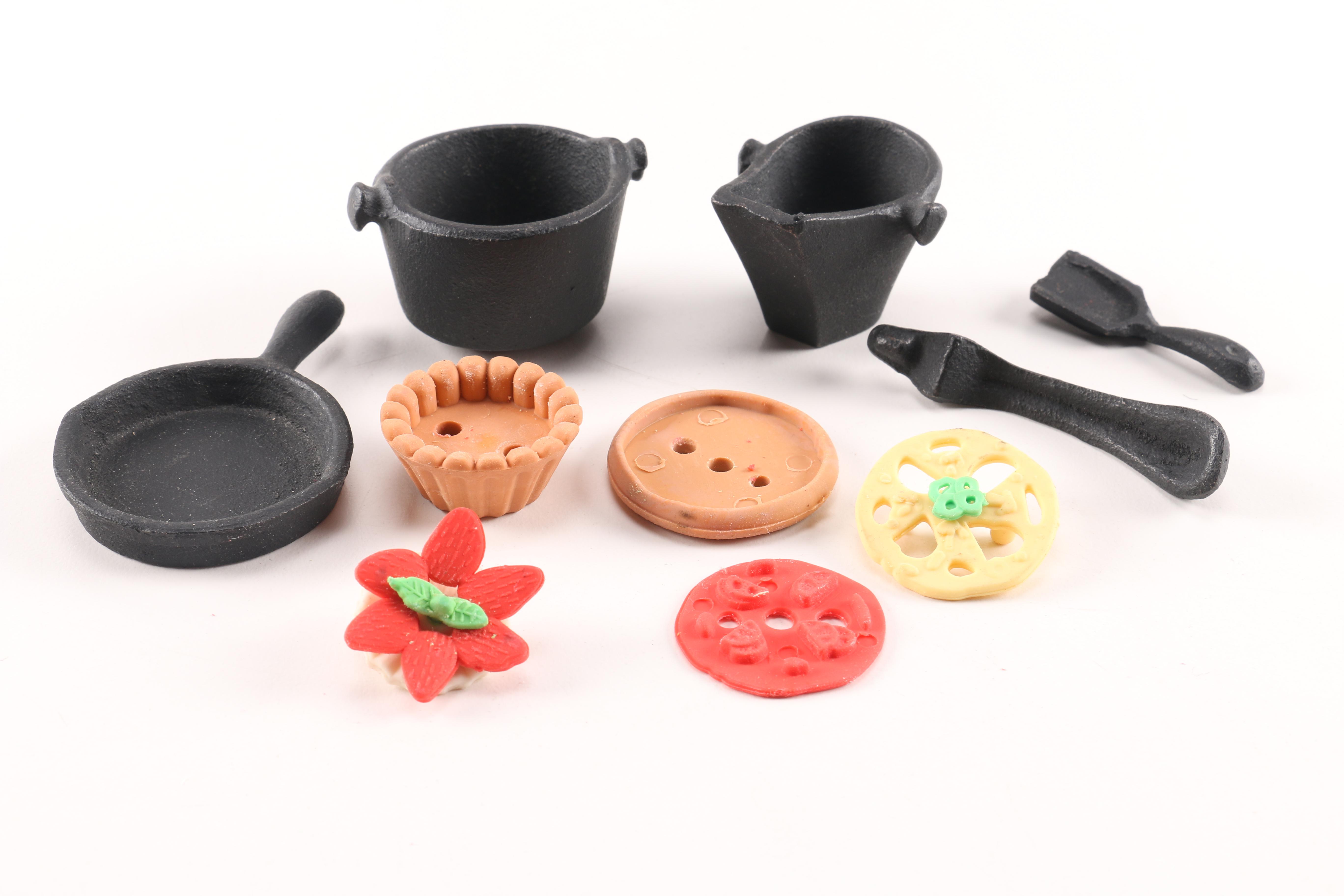 Miniature "Old Mountain" Cast Iron Stove and Accessories