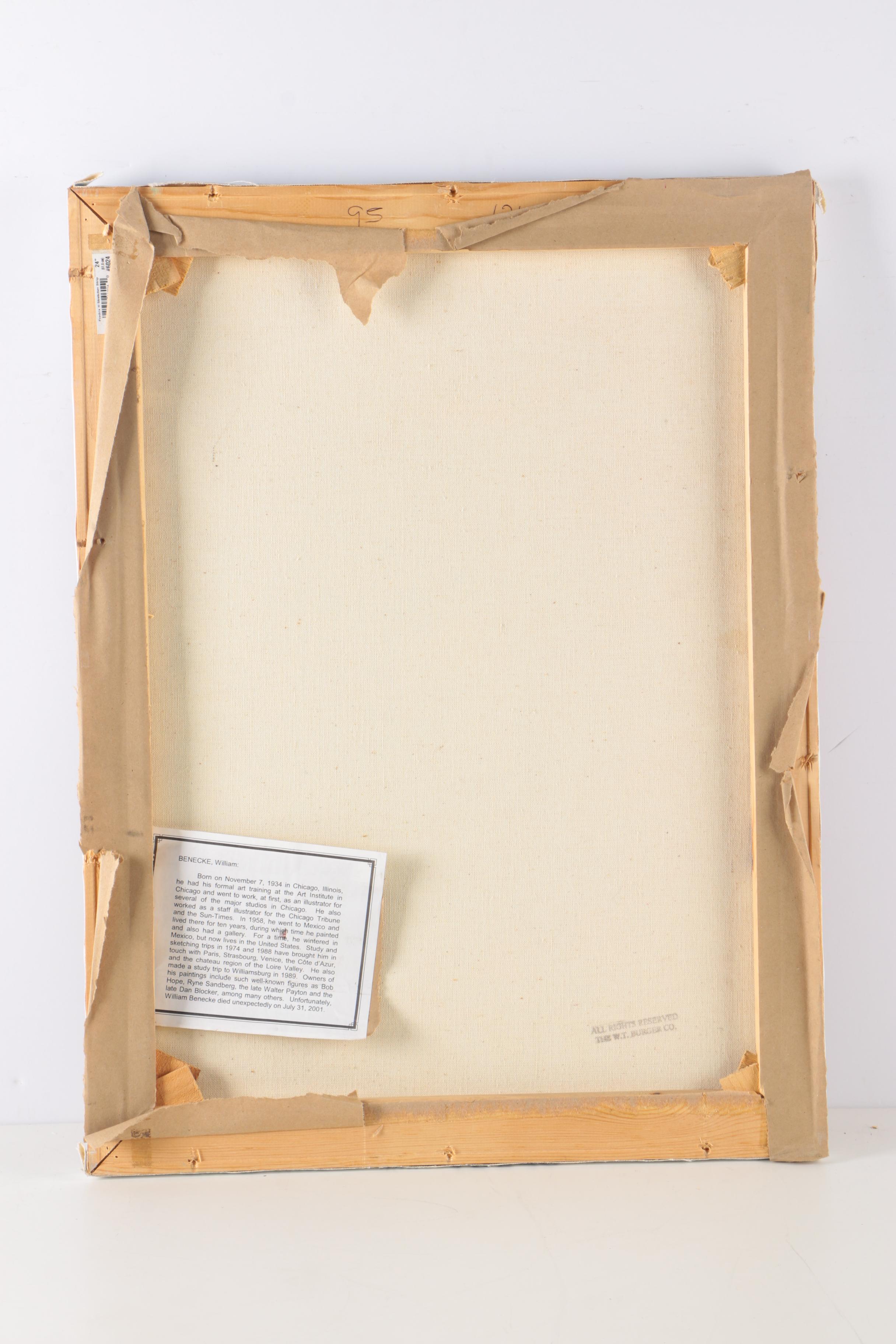 William Benecke Original Oil Painting