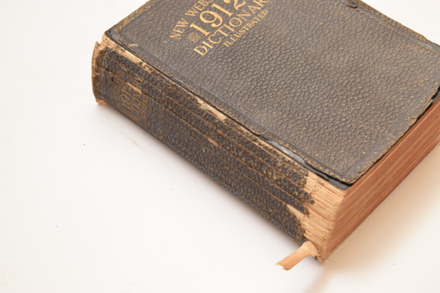 Antique New Websterian Dictionary and Edgren's Italian-English Dictionary