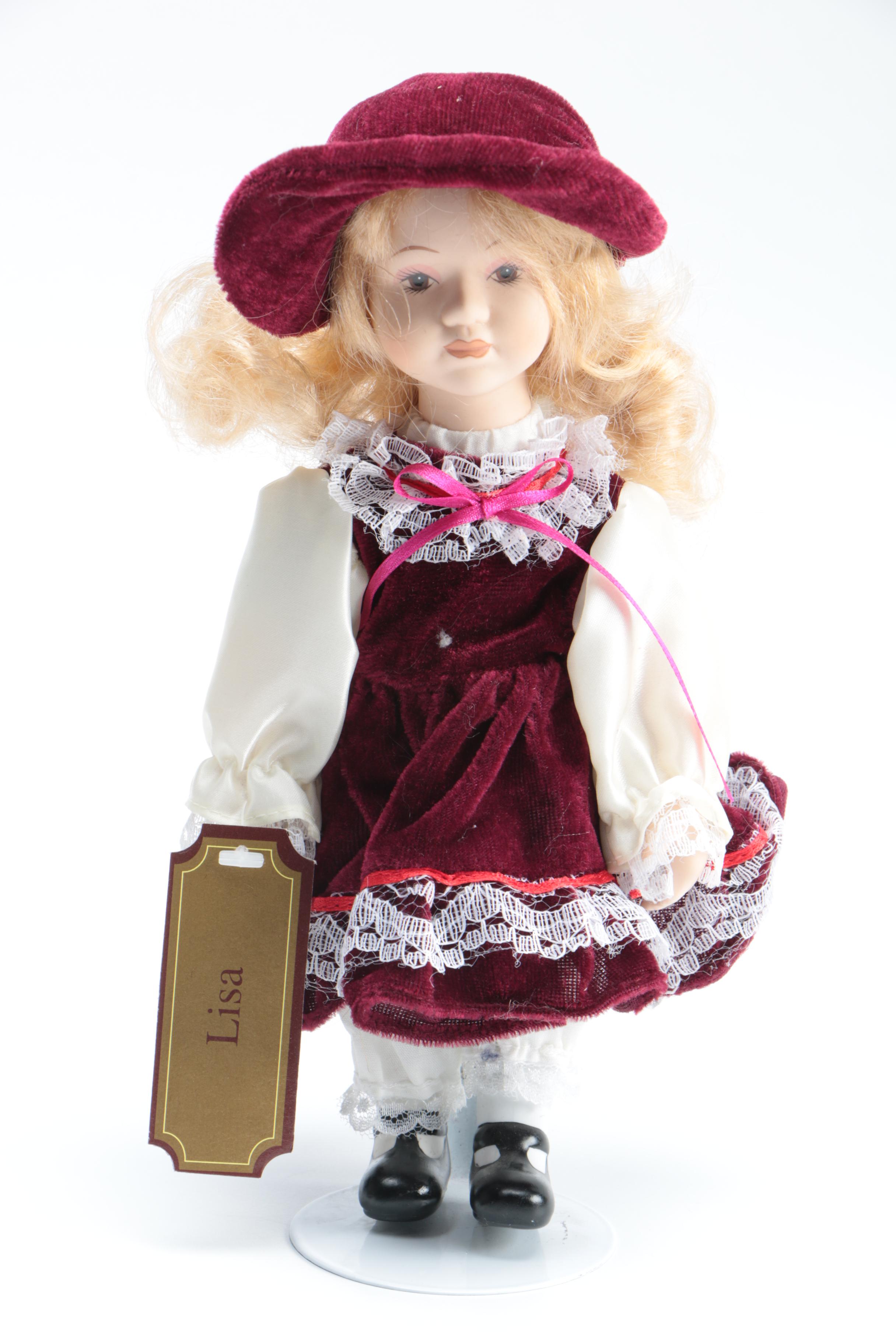 Hand-Painted and Named Porcelain Dolls