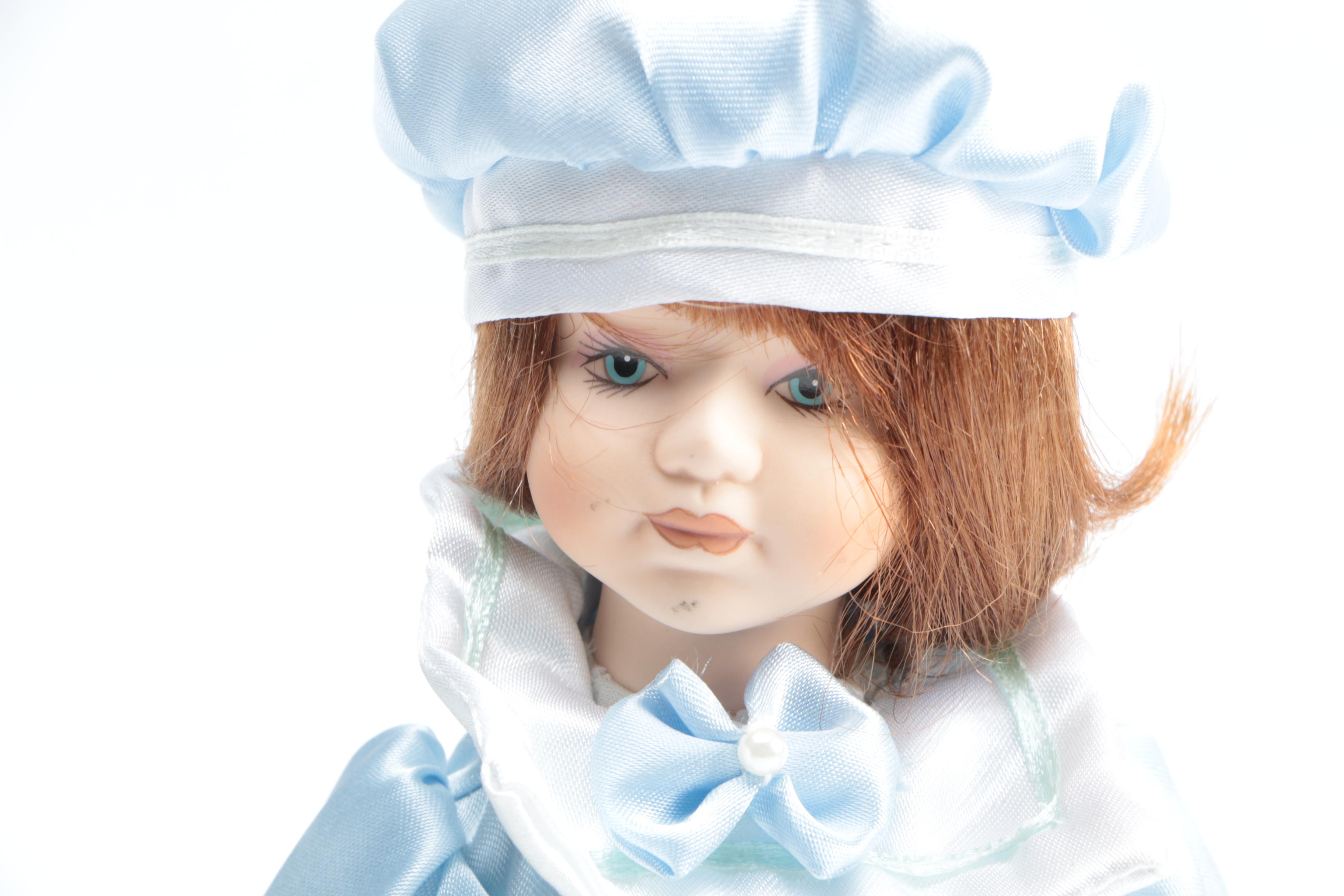 Hand-Painted and Named Porcelain Dolls