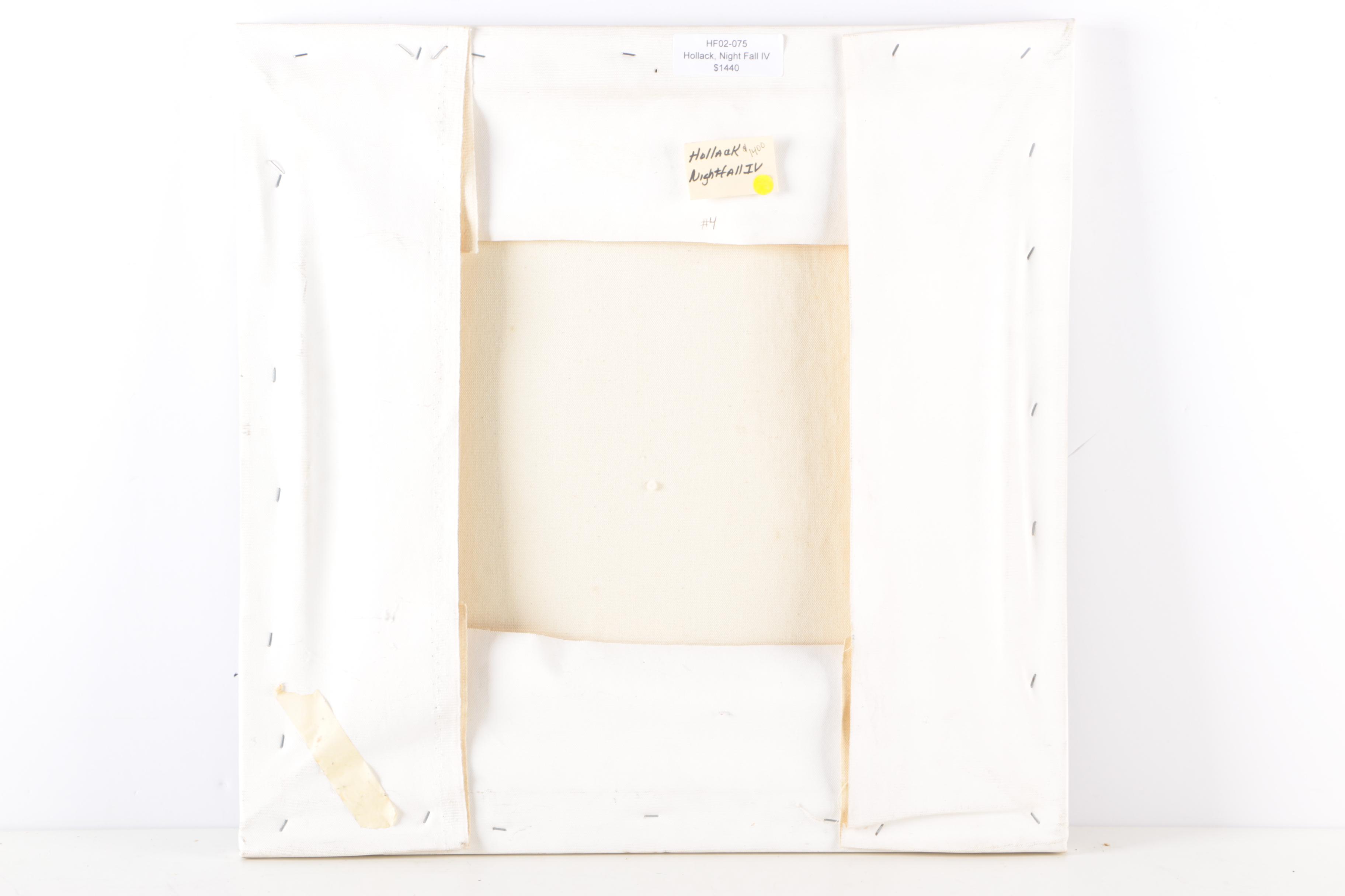 Hollack "Night Fall IV" Mixed Media Painting