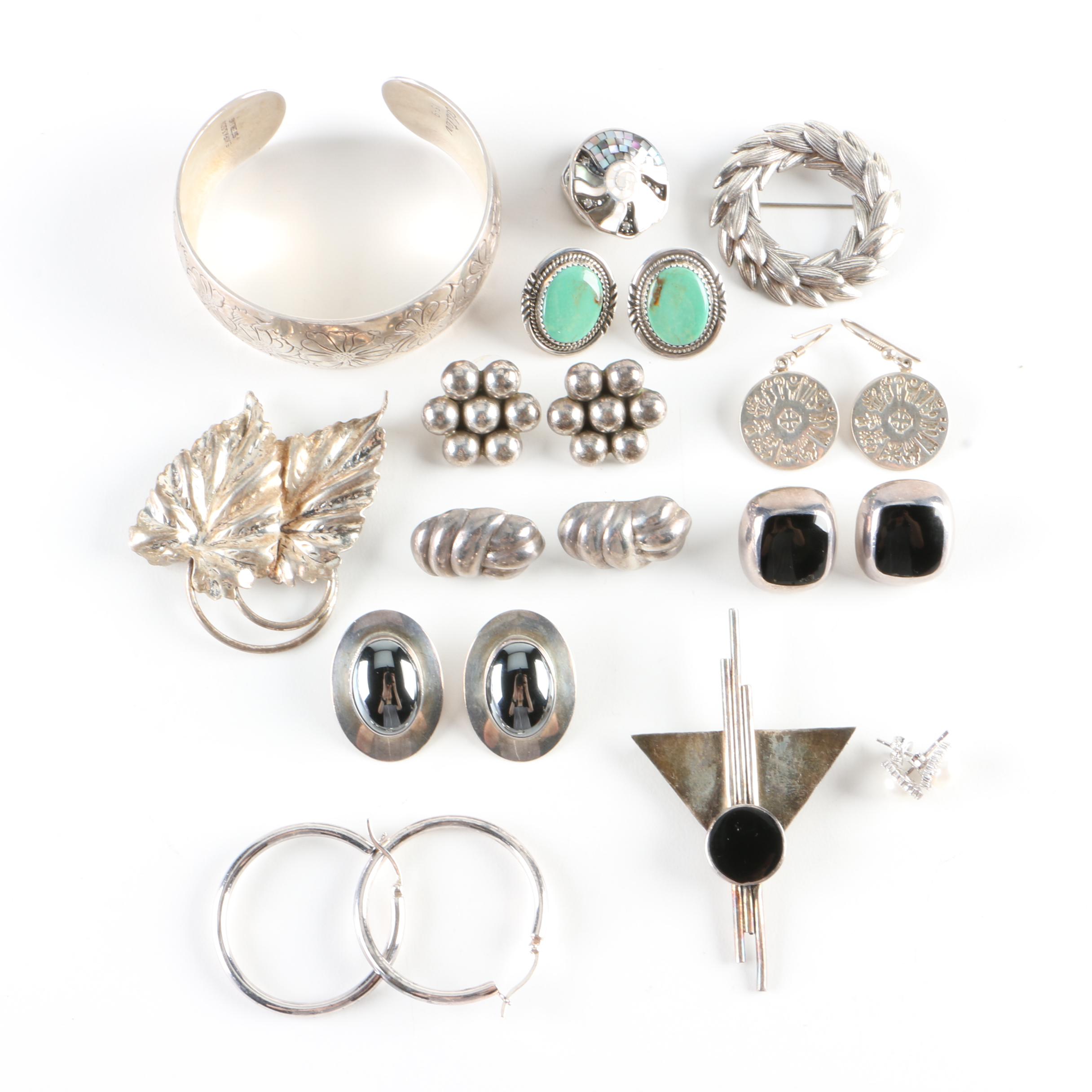 Vintage Sterling Silver Jewelry Featuring Danecraft and Taxco