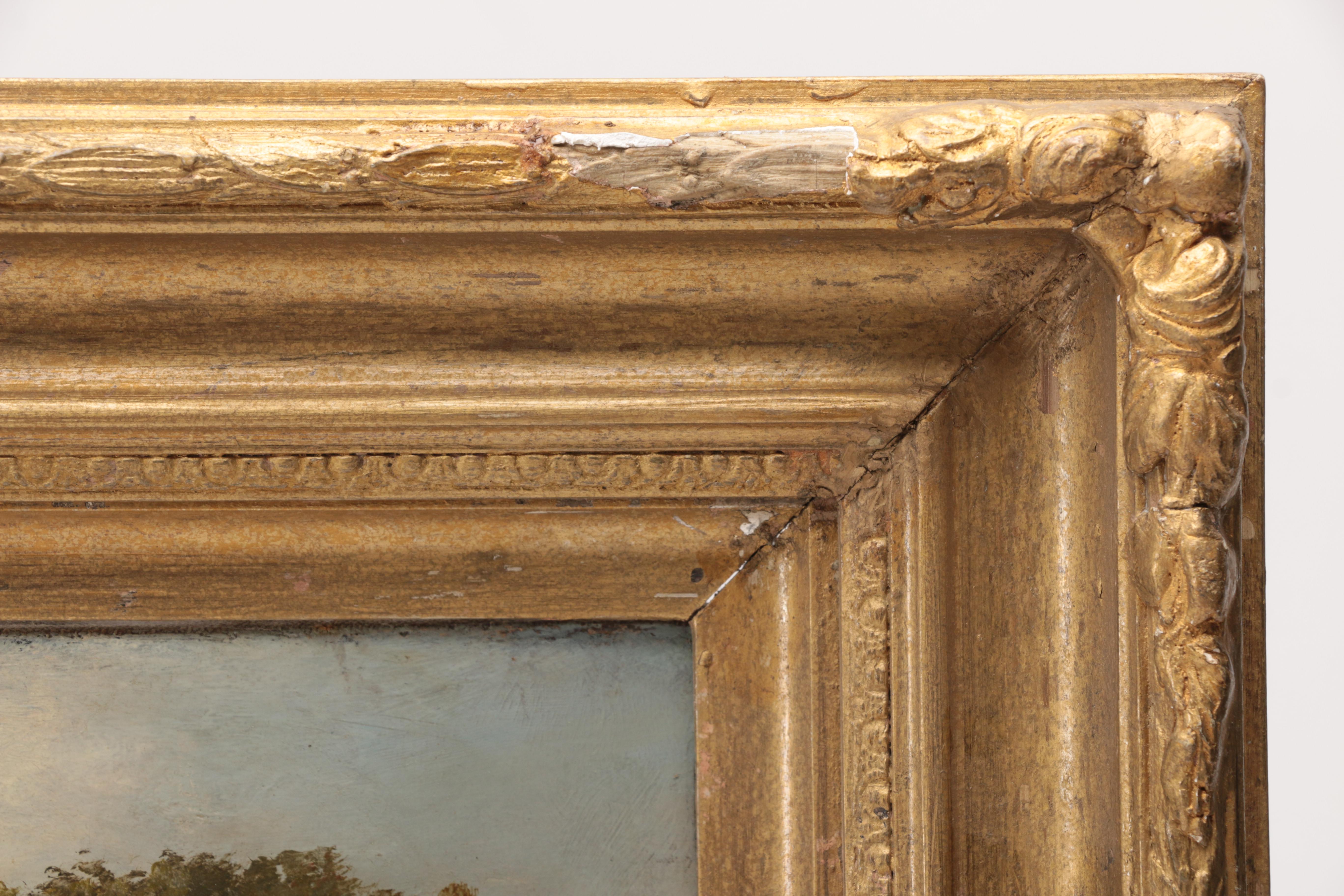 Charles Greville Morris Oil Painting on Canvas Figural Landscape