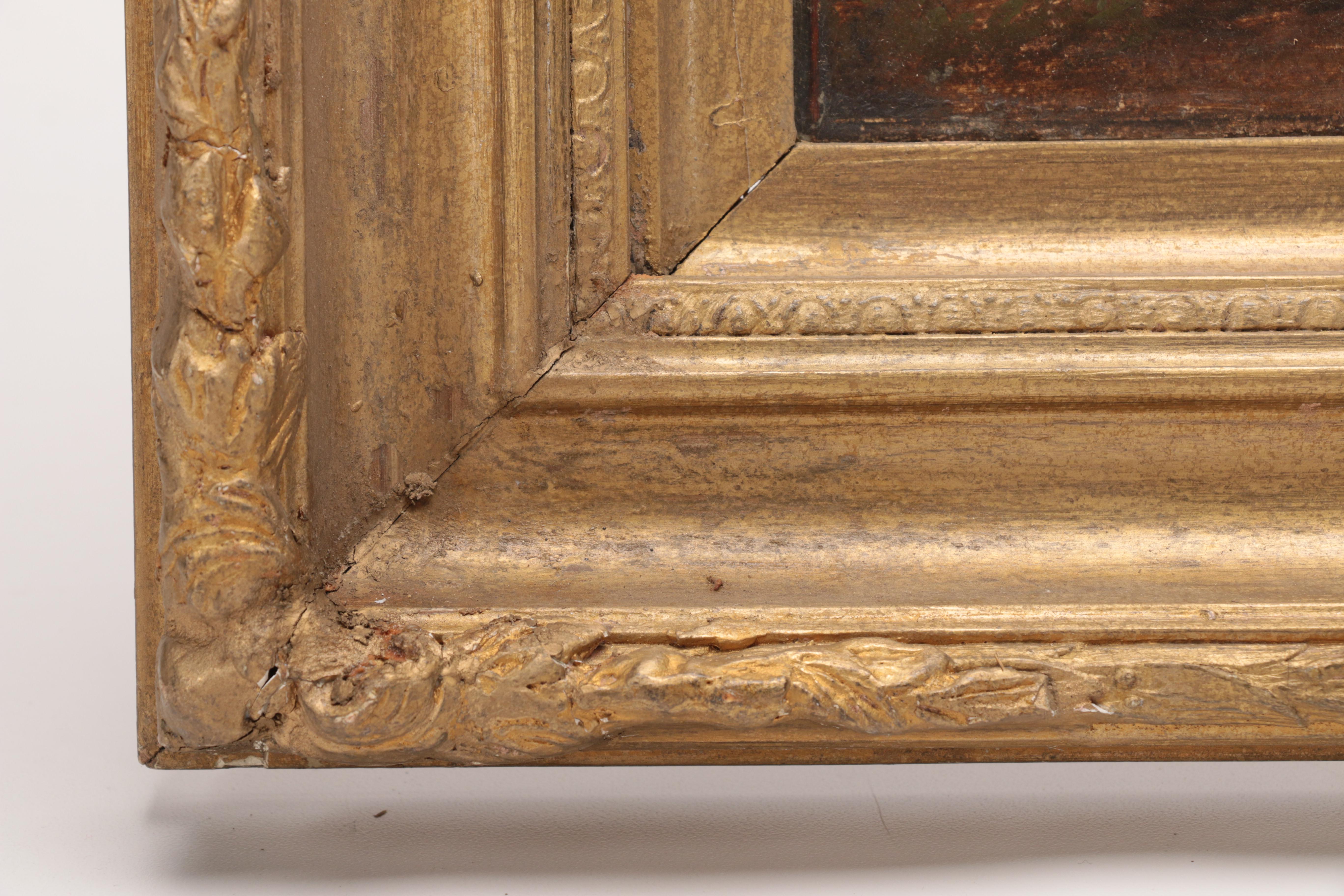 Charles Greville Morris Oil Painting on Canvas Figural Landscape