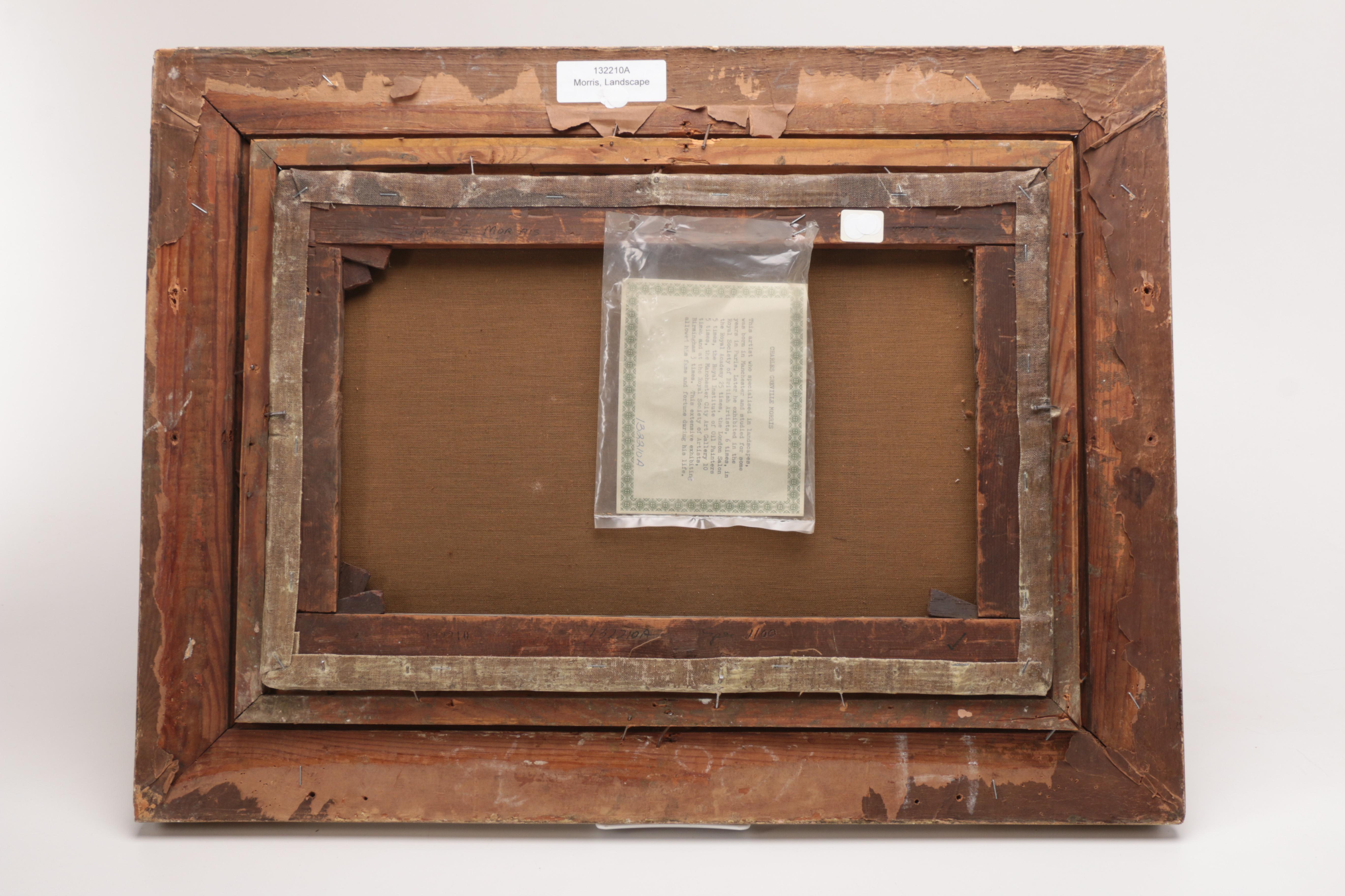 Charles Greville Morris Oil Painting on Canvas Figural Landscape