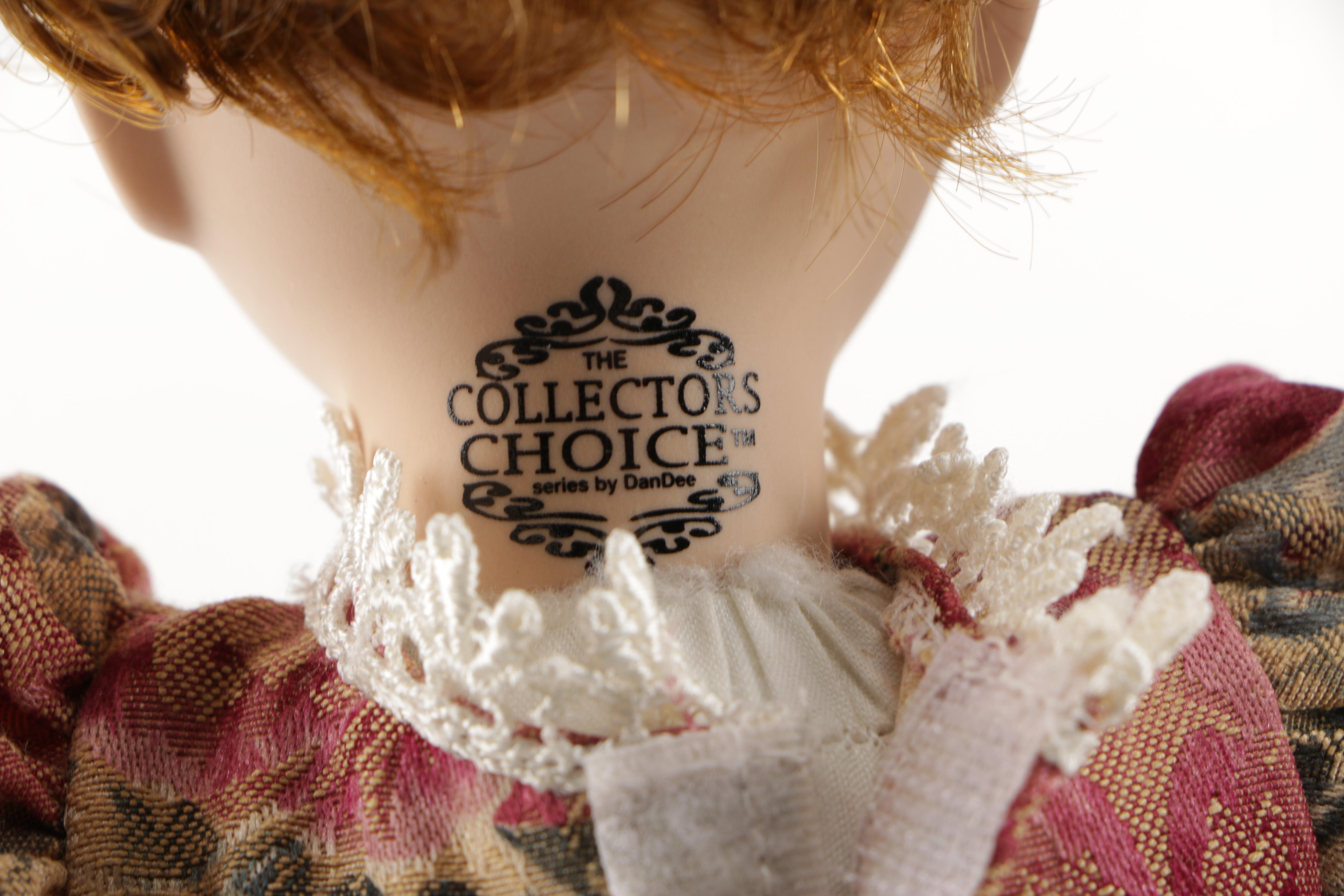 Porcelain Doll and Attached Accessories