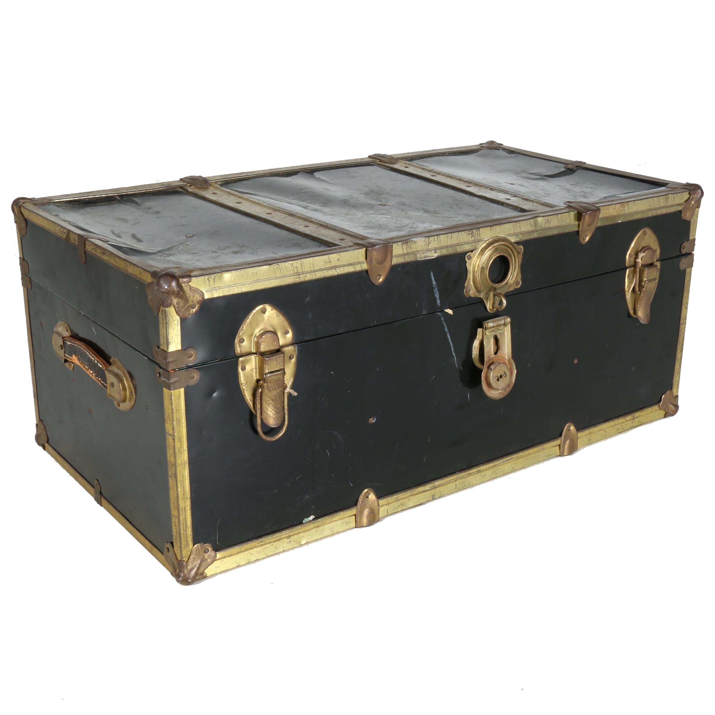 Vintage Metal Footlocker