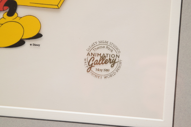 Limited Edition 1989 "Mickey Mouse" Animation Cel