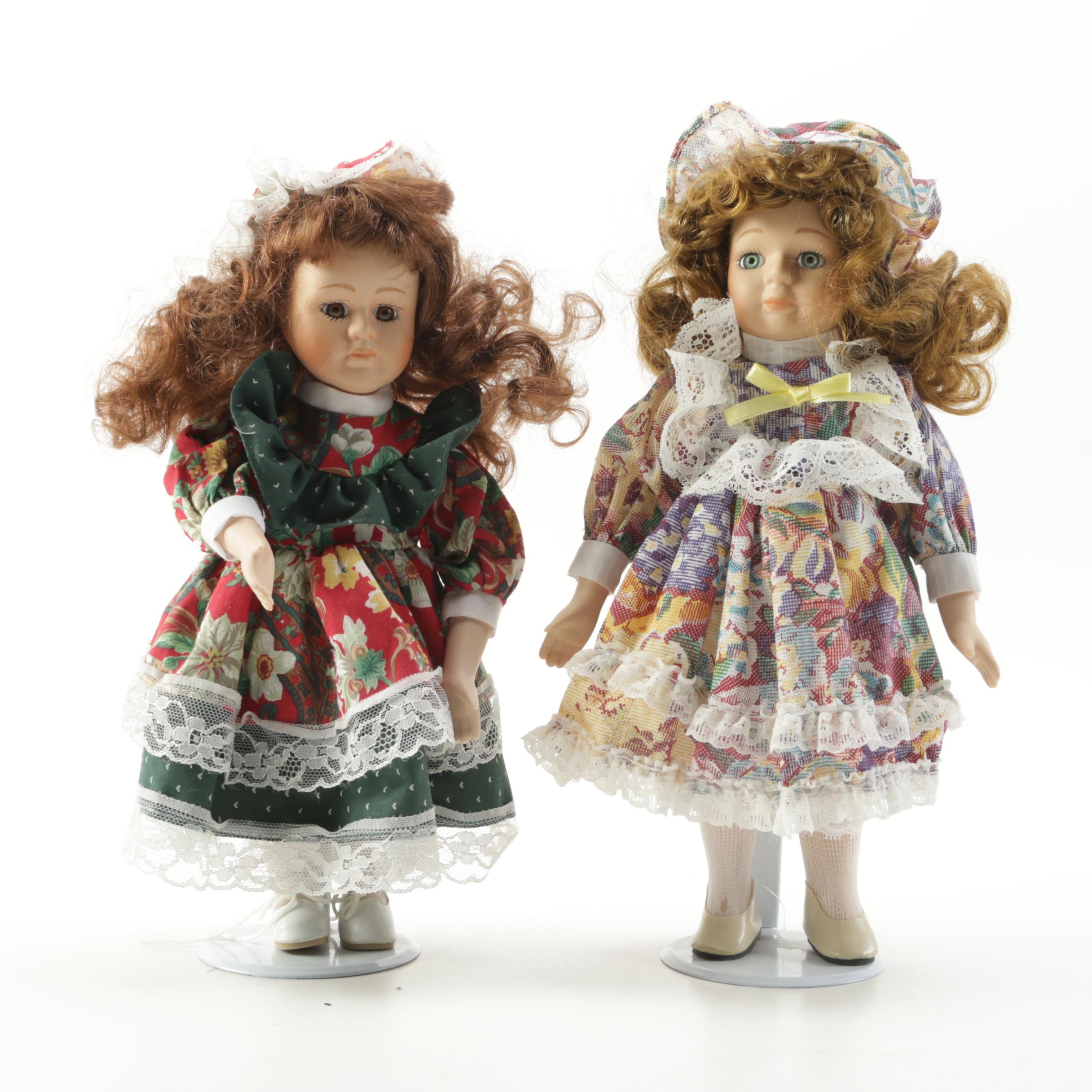 Set of Porcelain Dolls