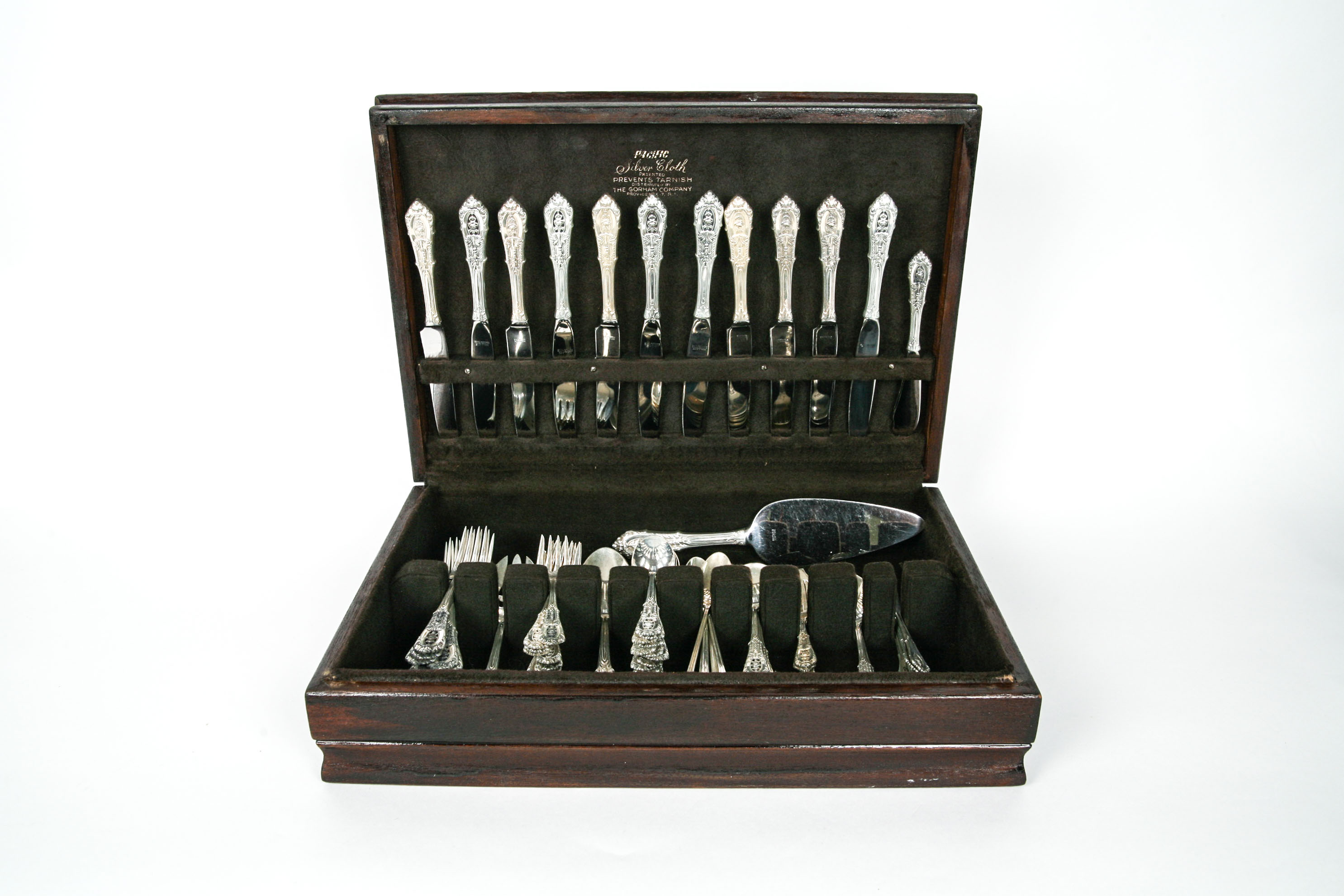 Set of Wallace Sterling Silver Flatware in "Rose Point" and More