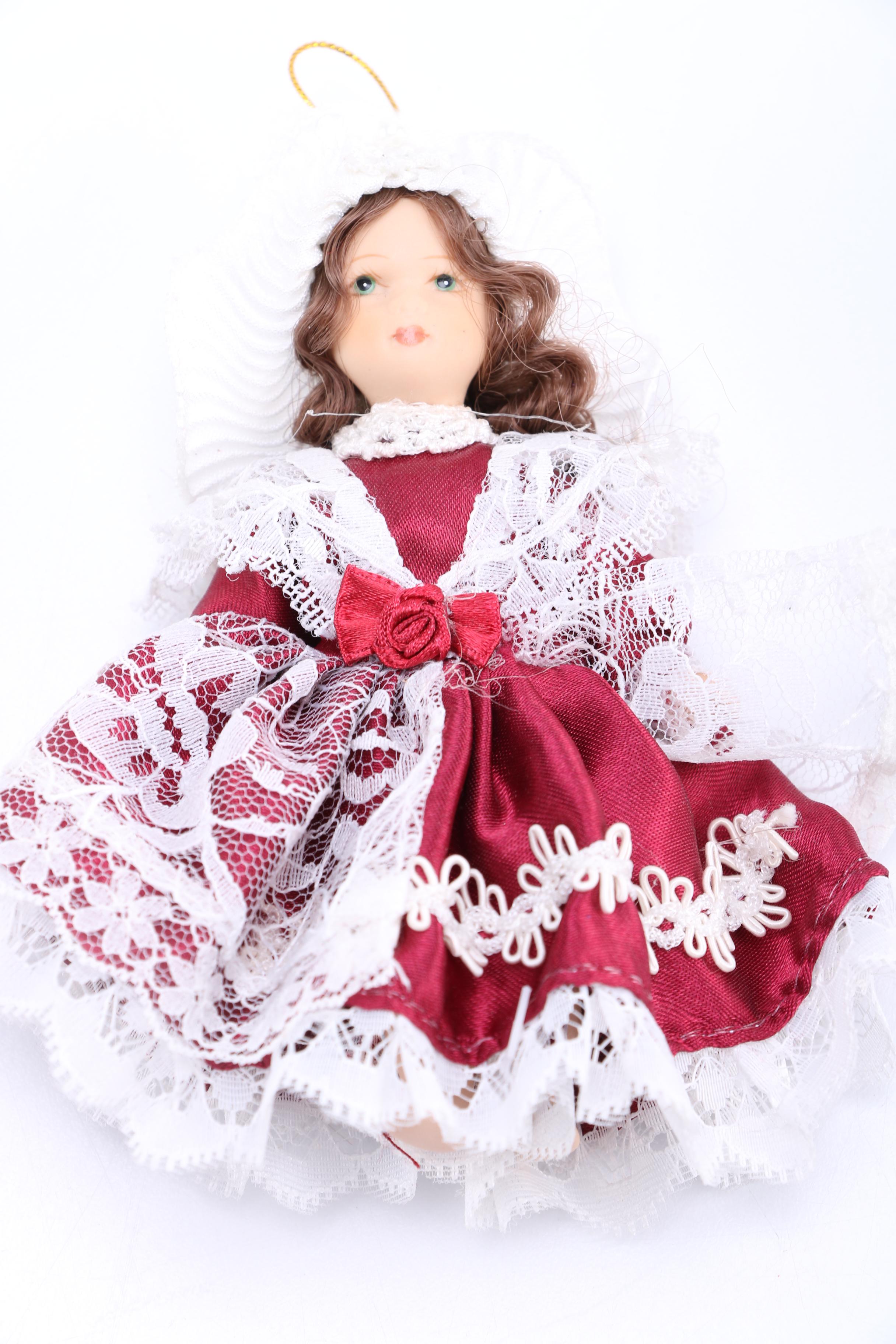 Porcelain Doll Ornaments and Doll Heads