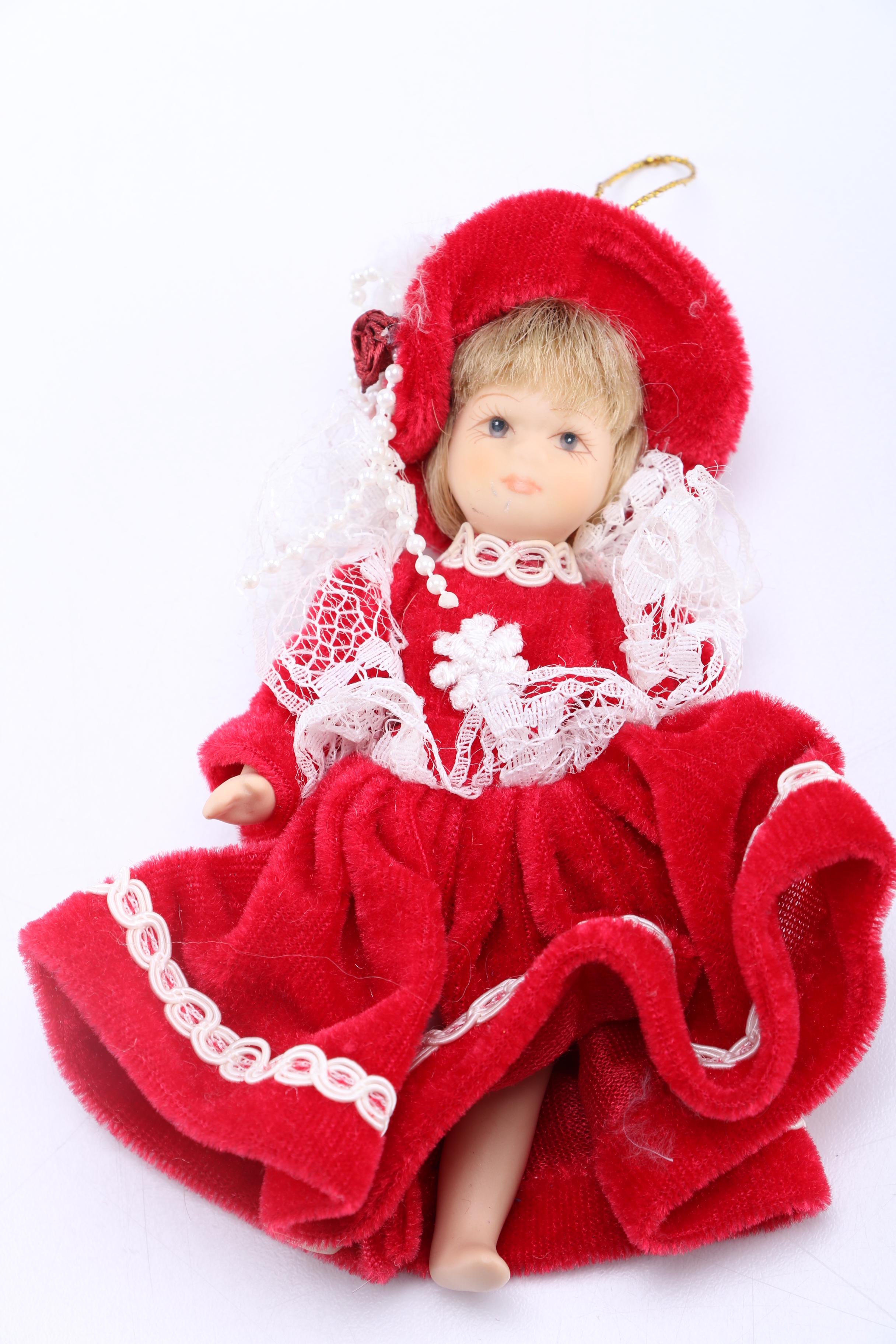 Porcelain Doll Ornaments and Doll Heads