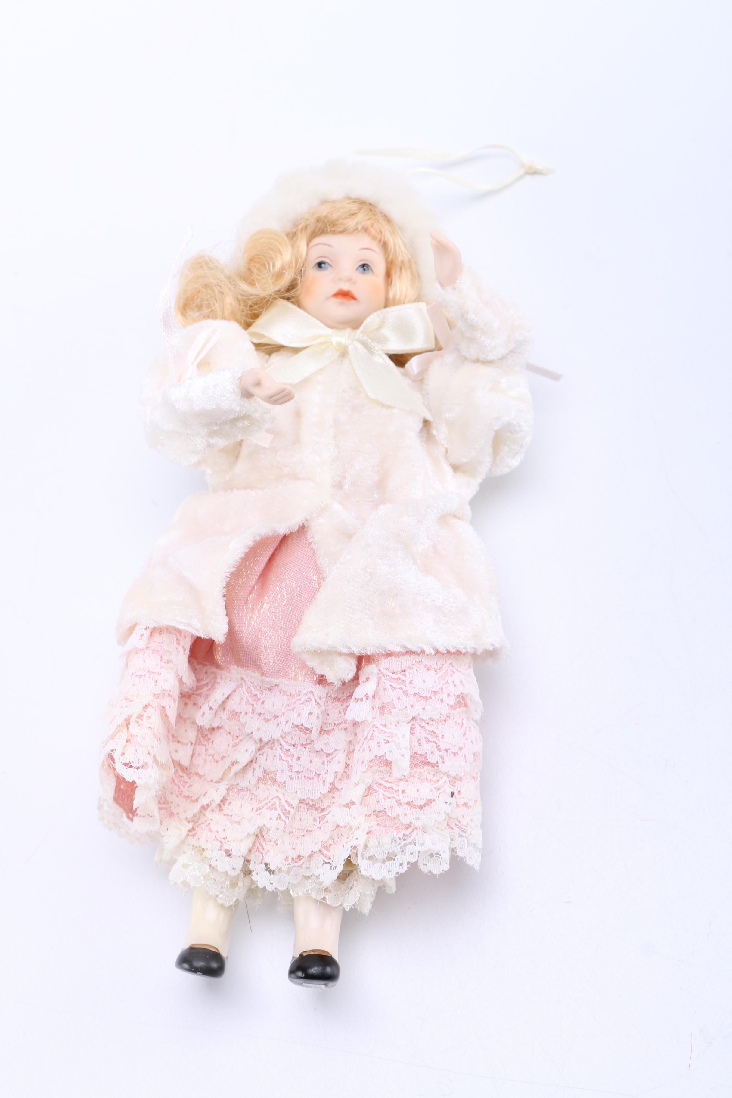 Porcelain Doll Ornaments and Doll Heads