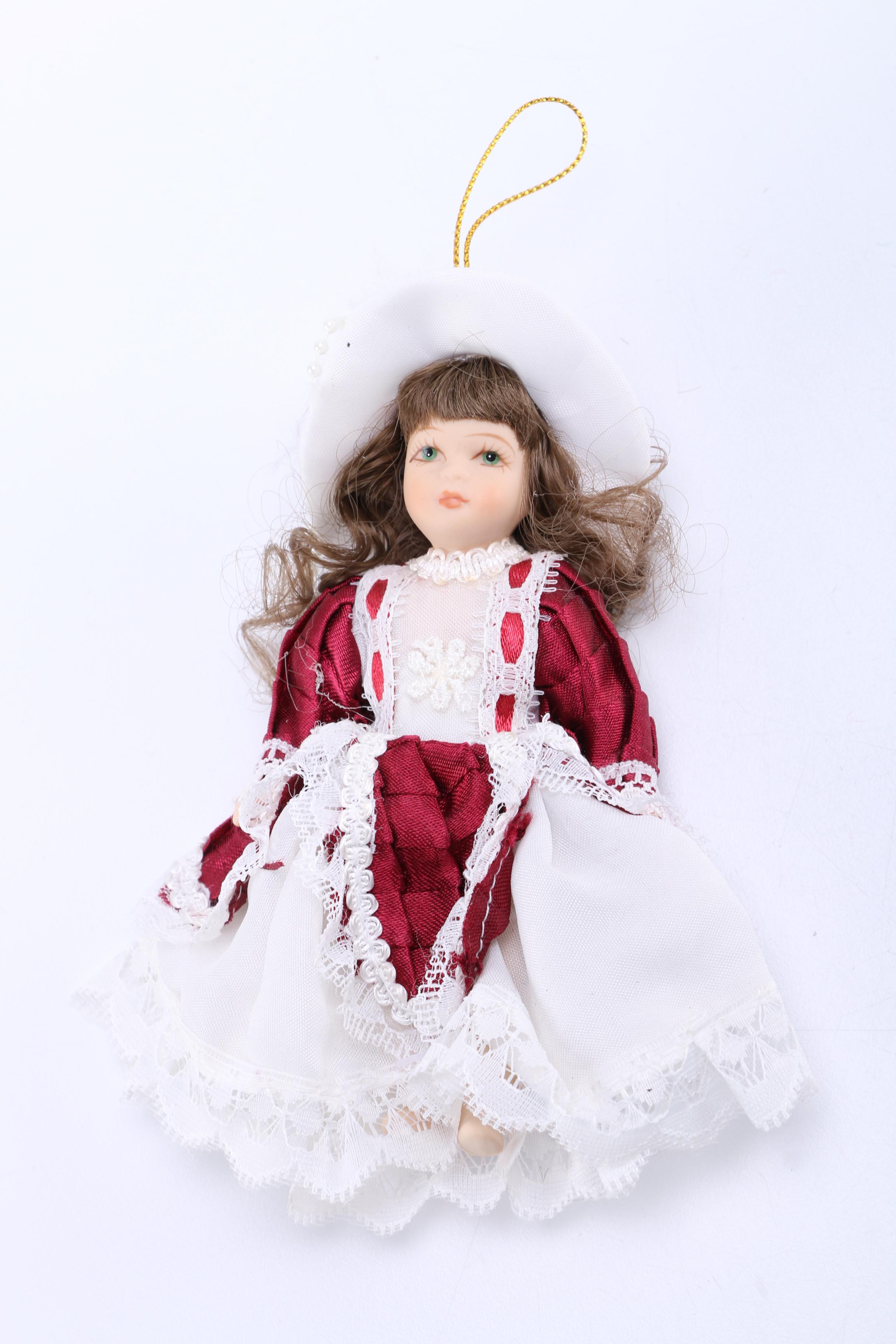 Porcelain Doll Ornaments and Doll Heads