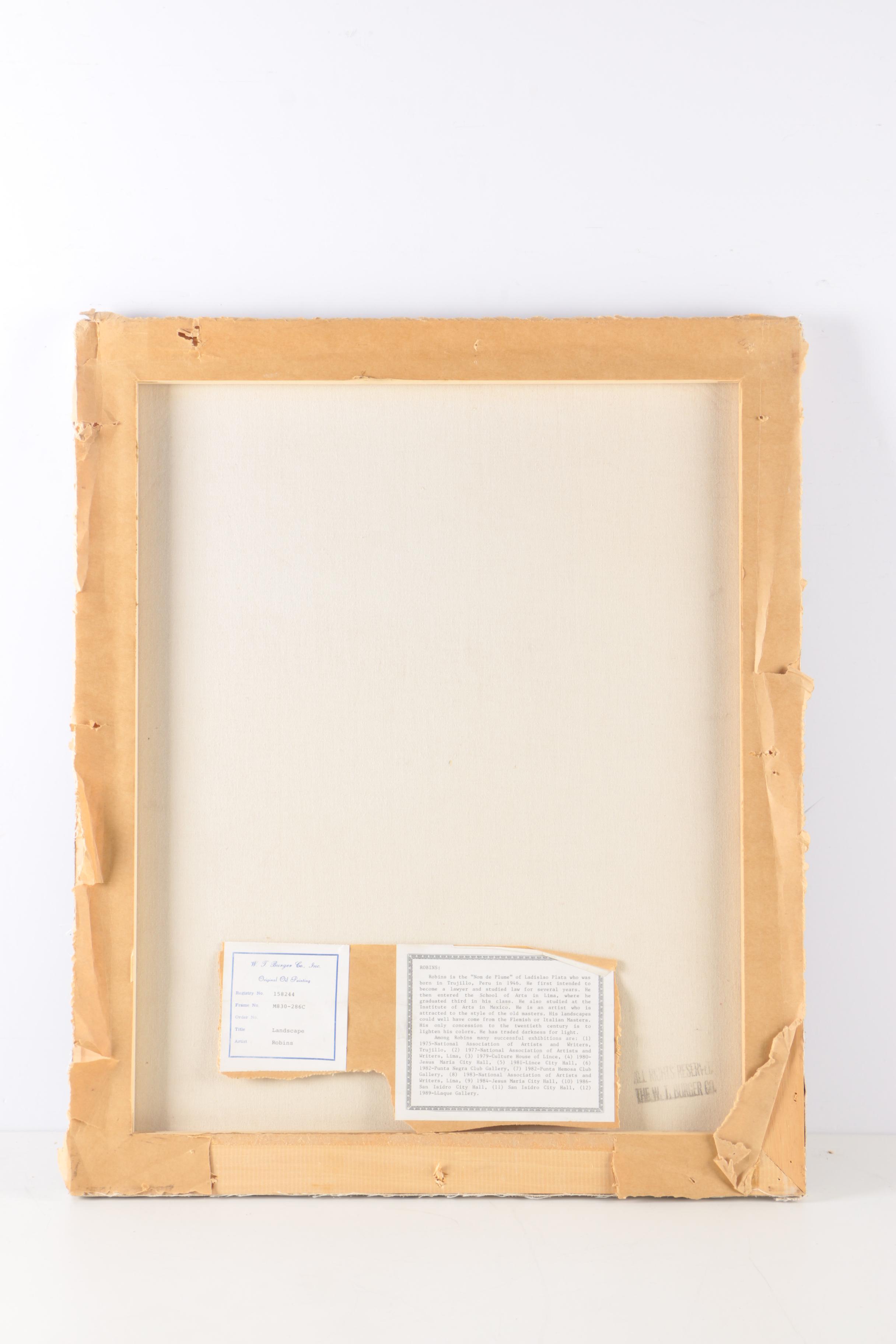 Robbins Original Oil Painting "Landscape"