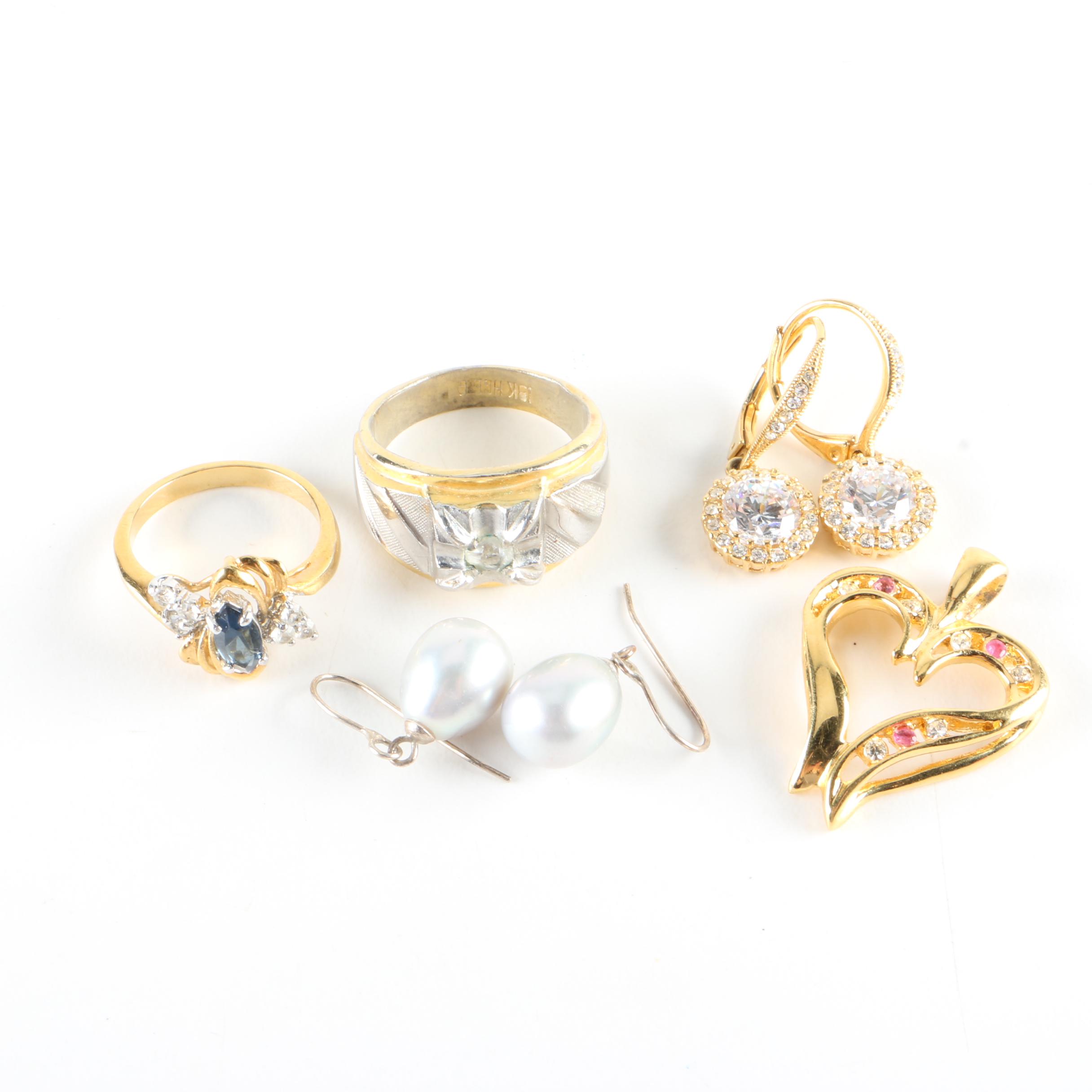 Rings and Earrings Including Gold Filled Pieces