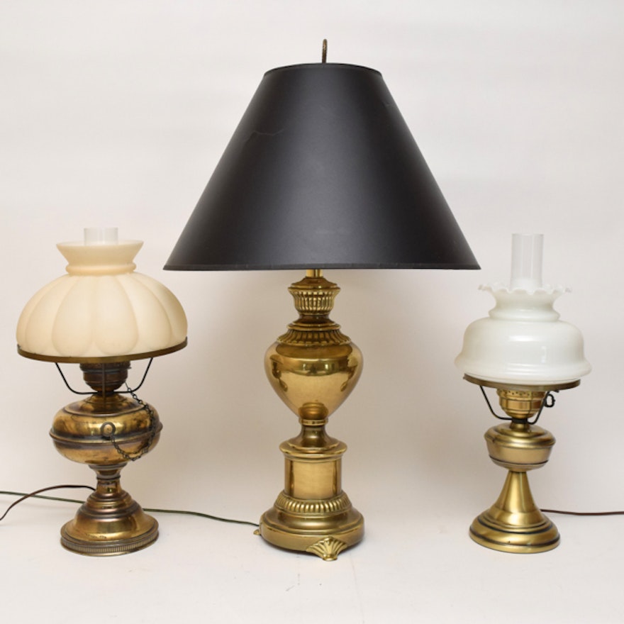 Three Brass Lamps