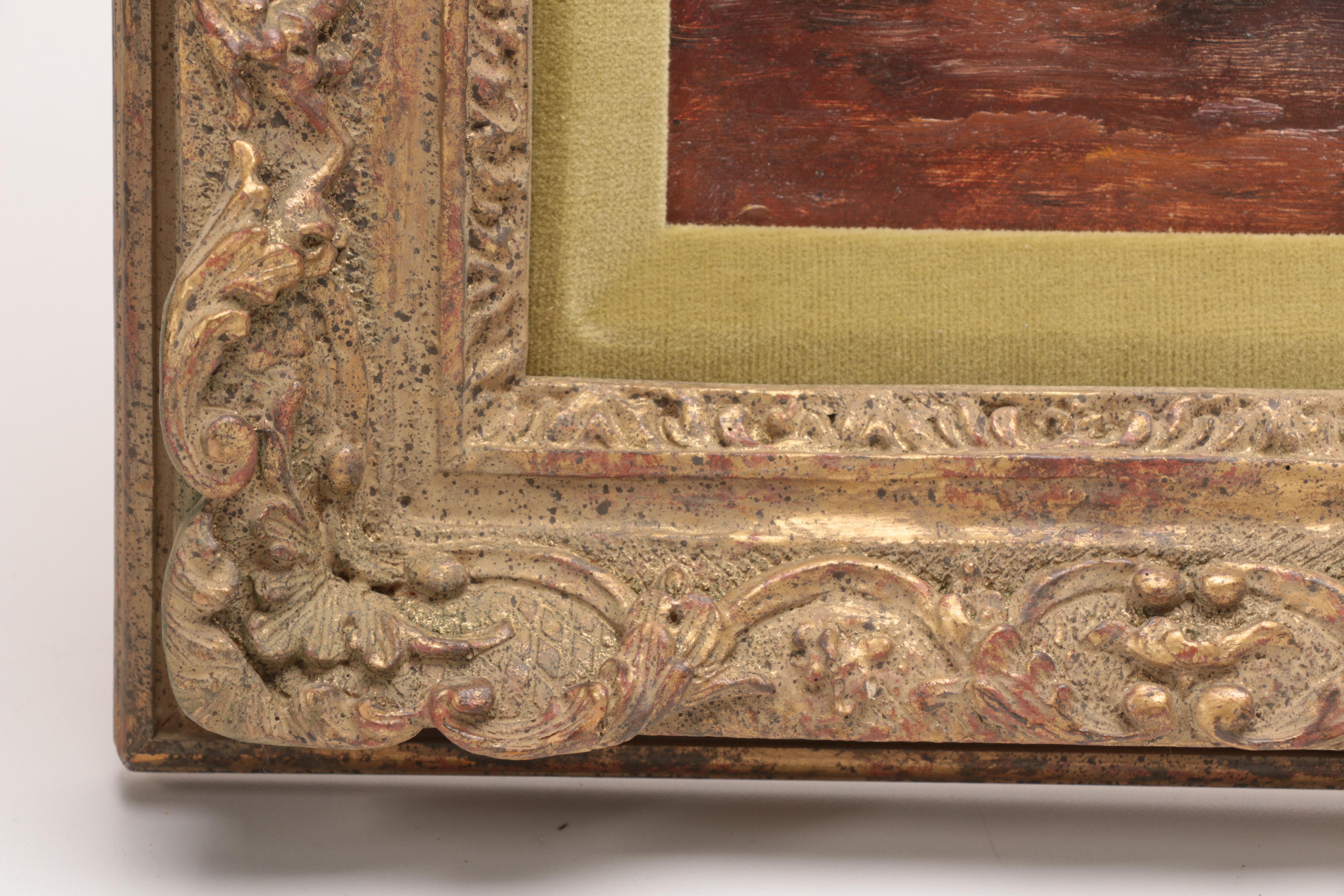 Kalman Mesterhazy Oil Painting on Board Wooded Landscape