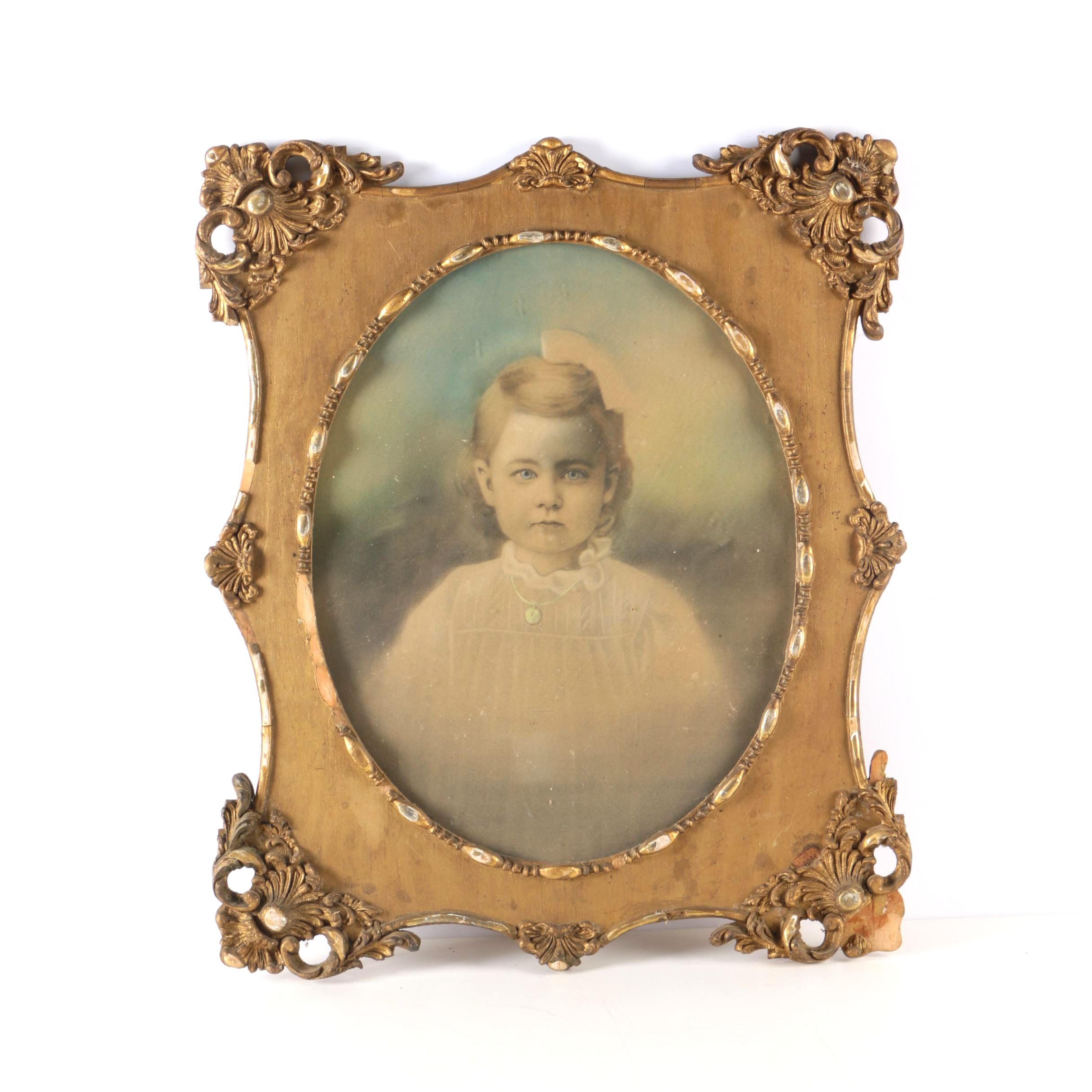 Colored Photogravure of Child's First Communion