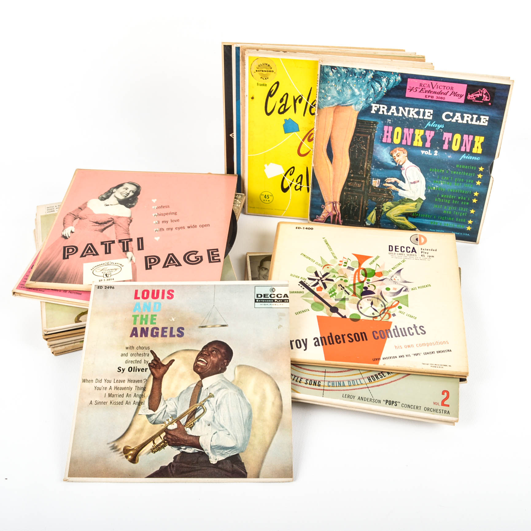 Jazz, Orchestral, Vocalist and Other Mid-Century Records, Cases