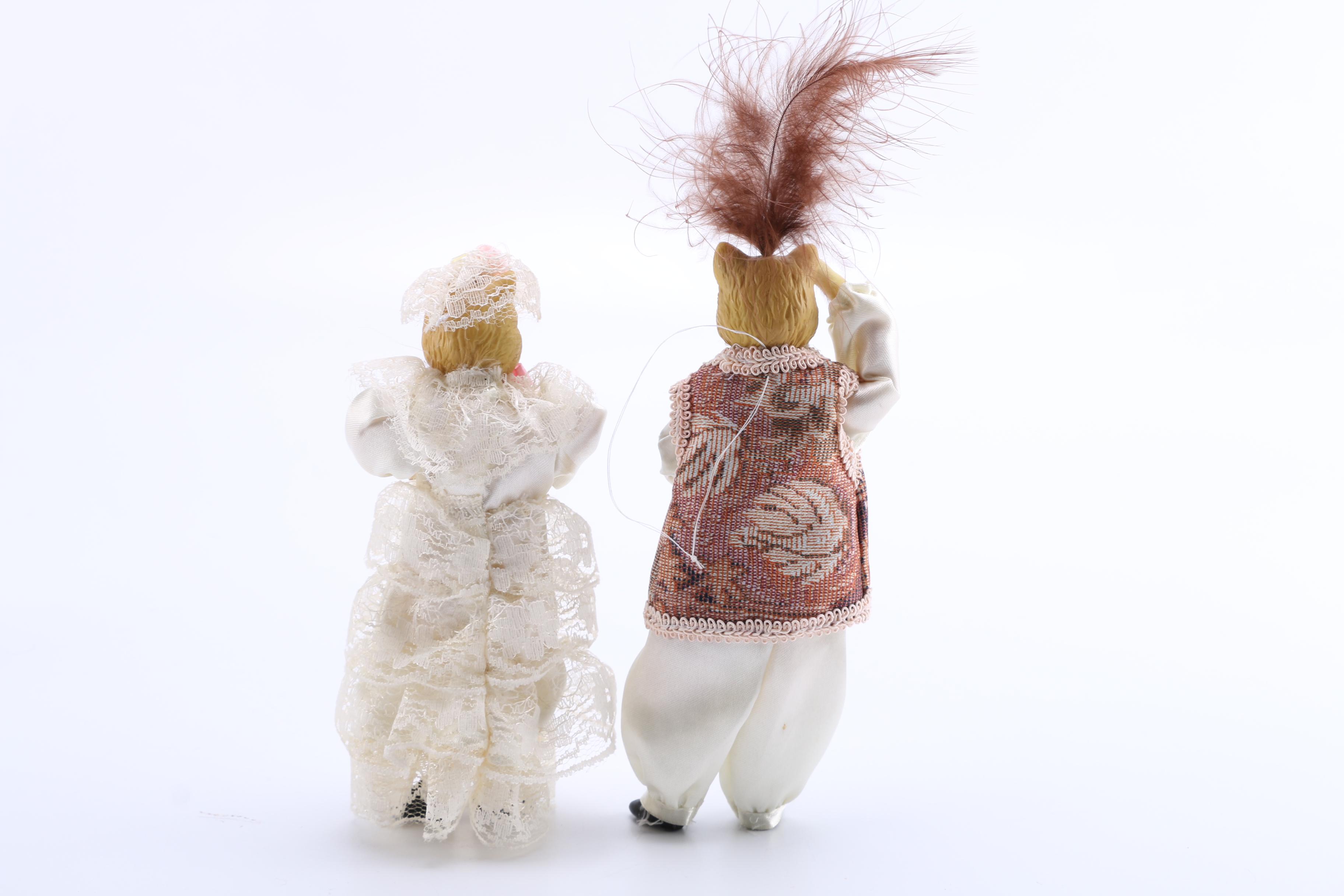 Assortment of Carved Wooden Dolls