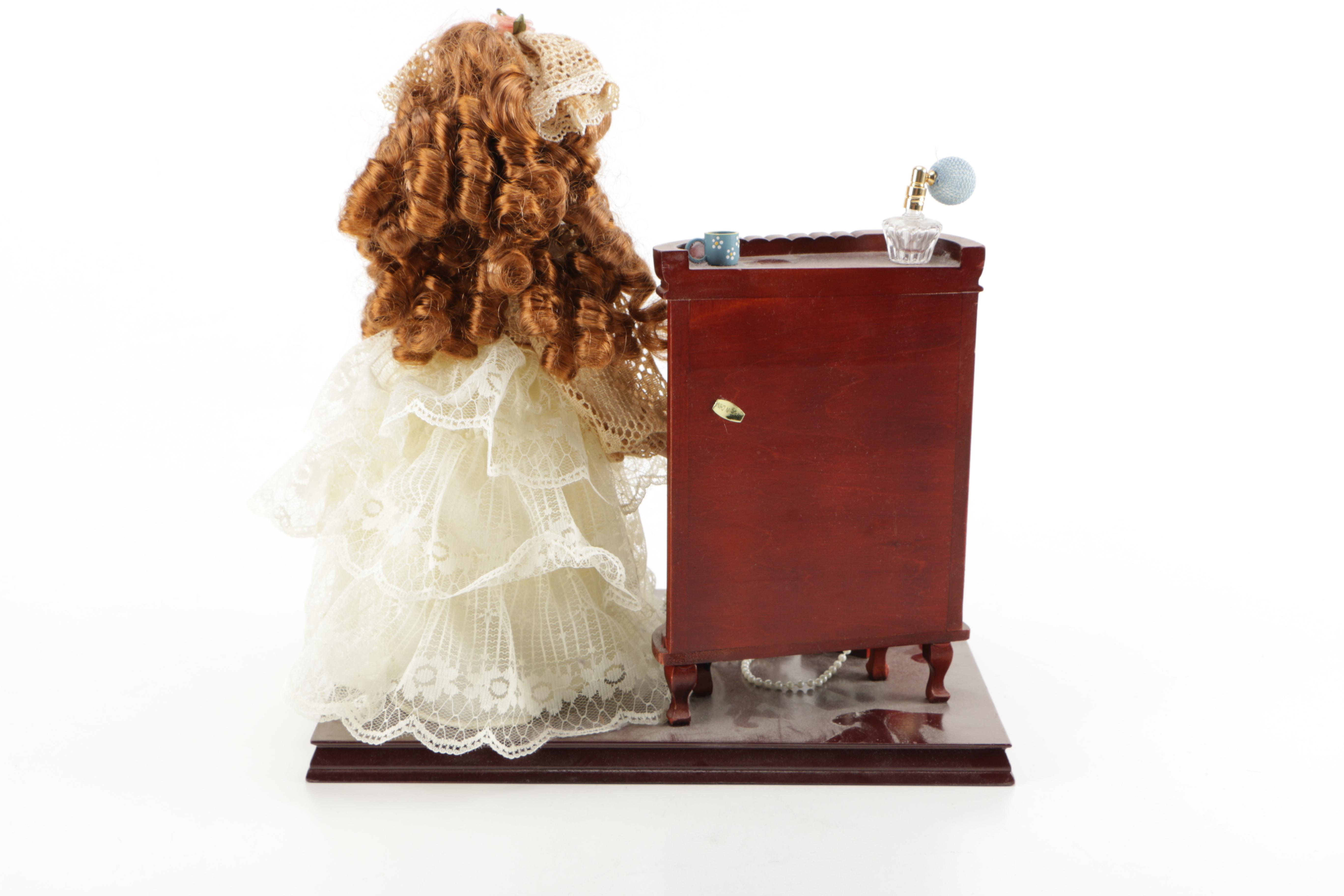 Collectors Choice Porcelain Doll With Accessories