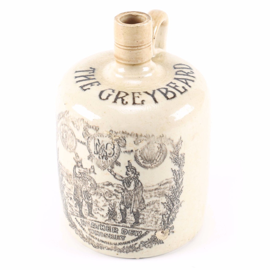 Greybeard Heather Dew Ceramic Whiskey Bottle