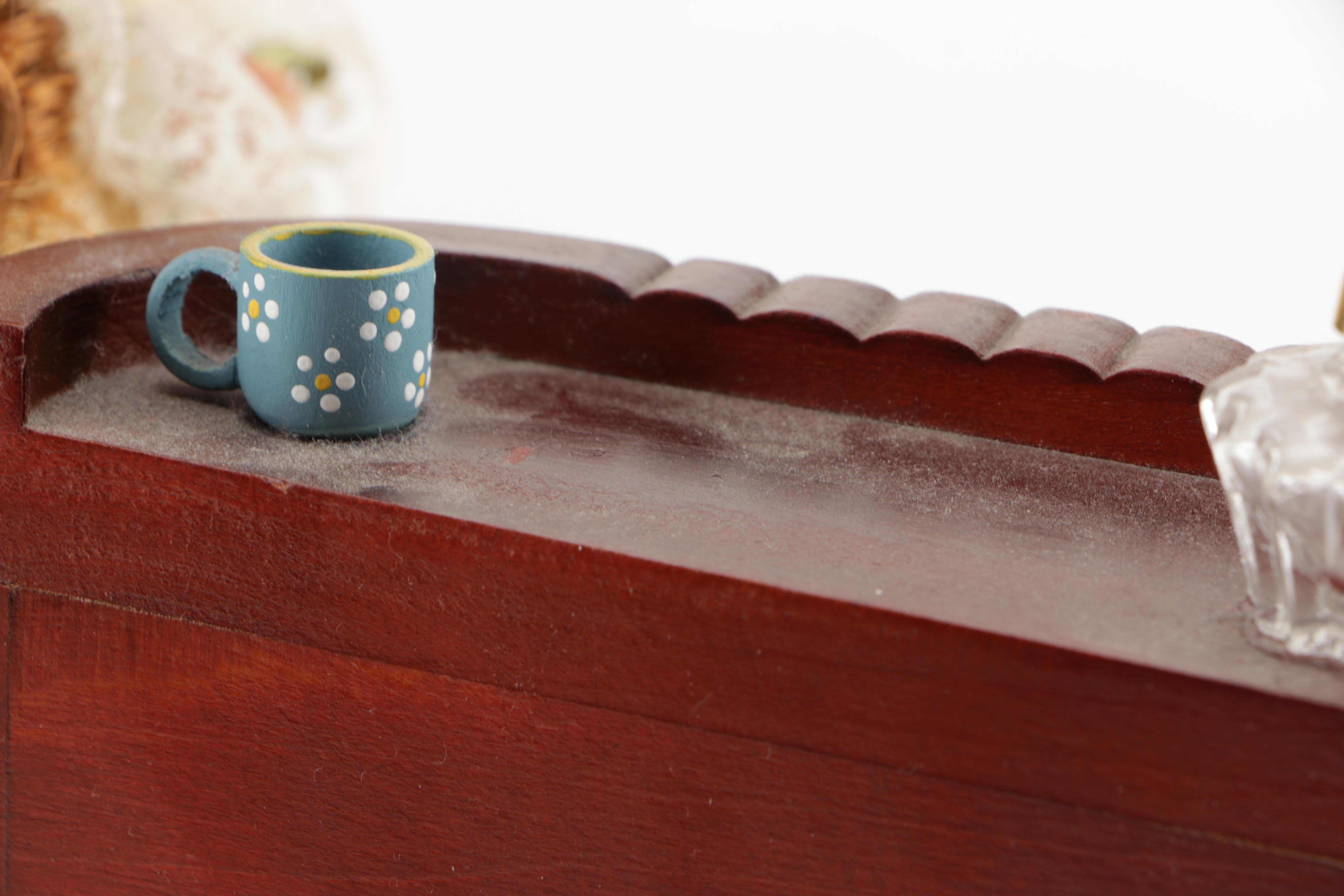 Collectors Choice Porcelain Doll With Accessories