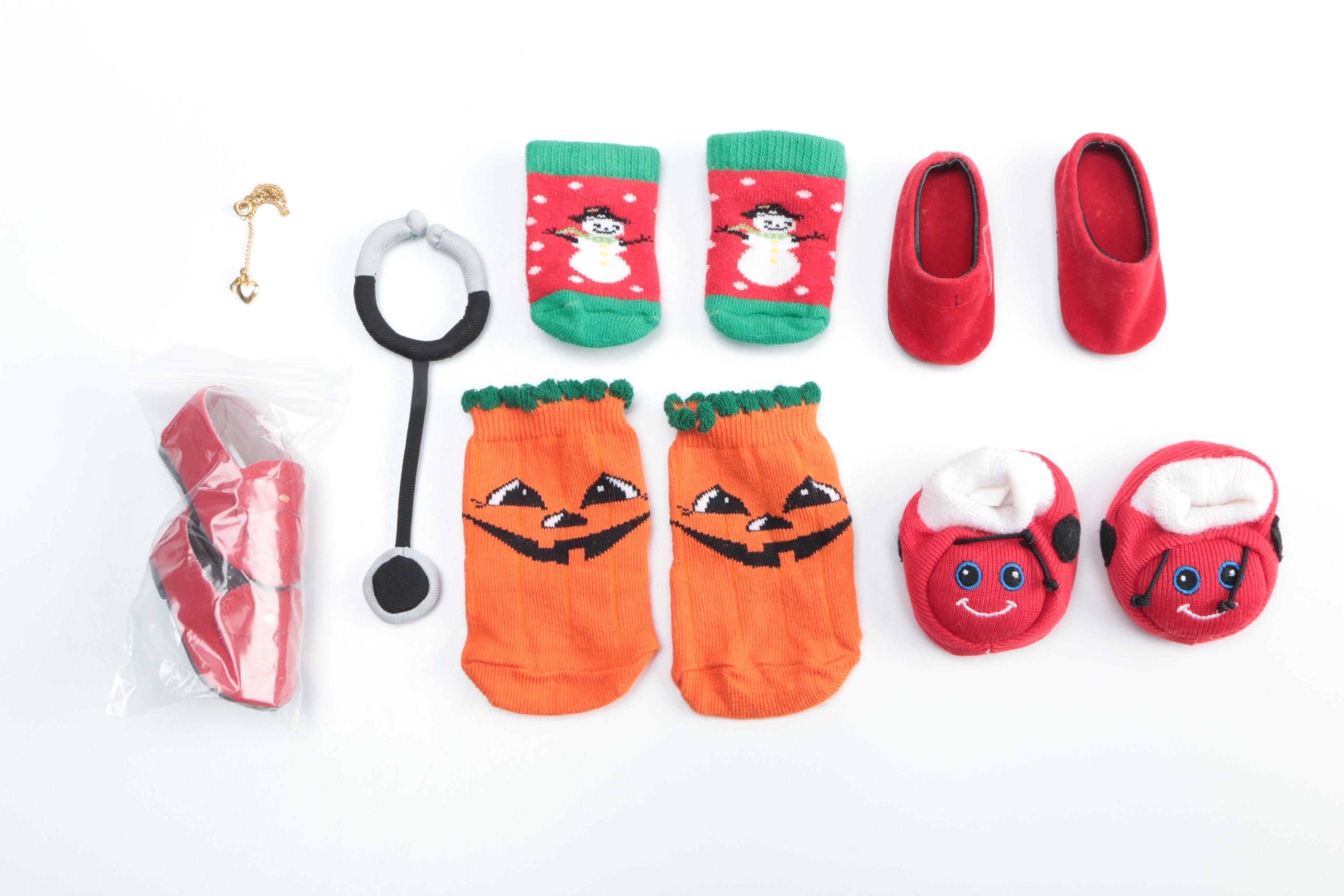 Assortment of Doll Clothing Accessories