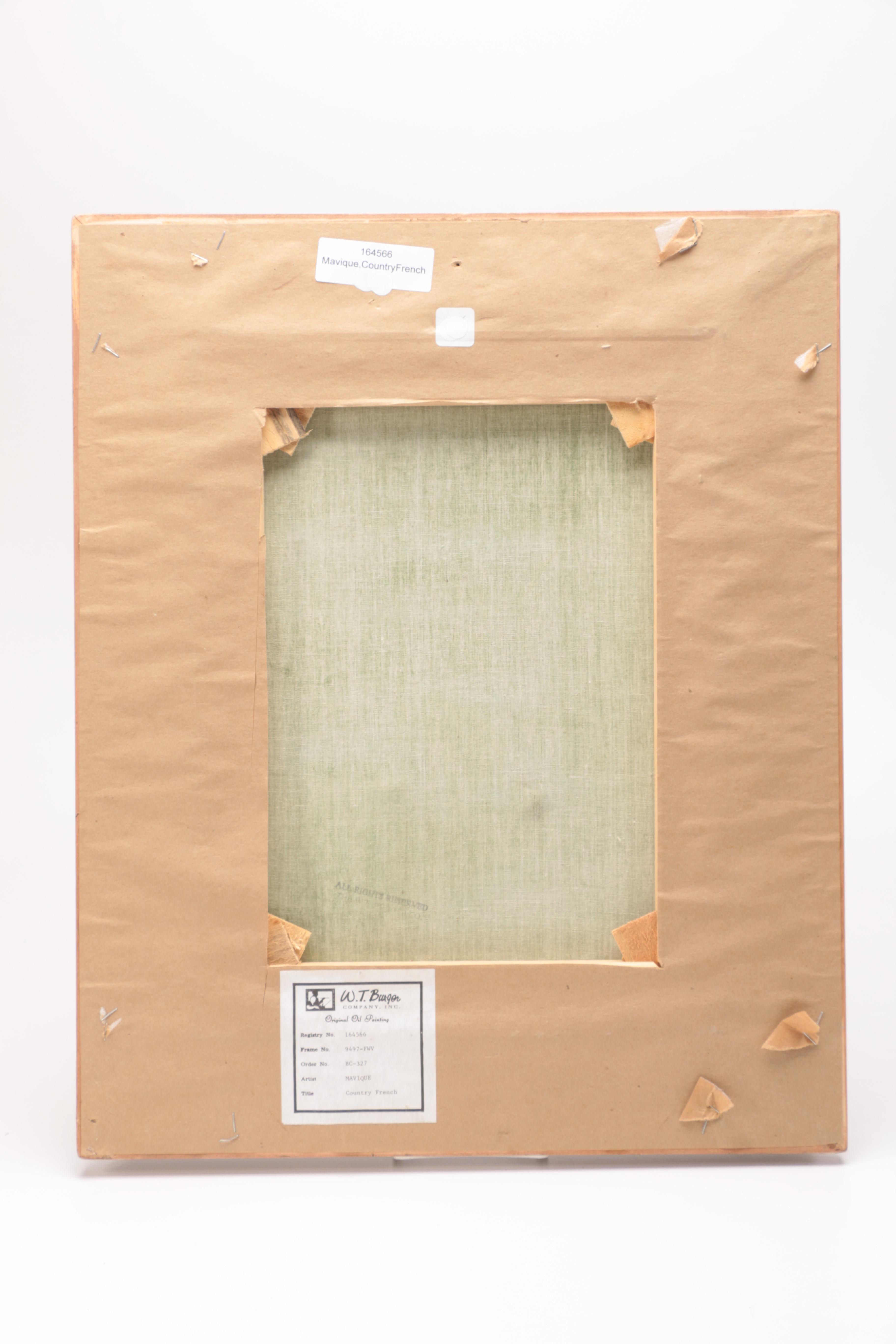 Mavique Oil Painting on Canvas "French Country"