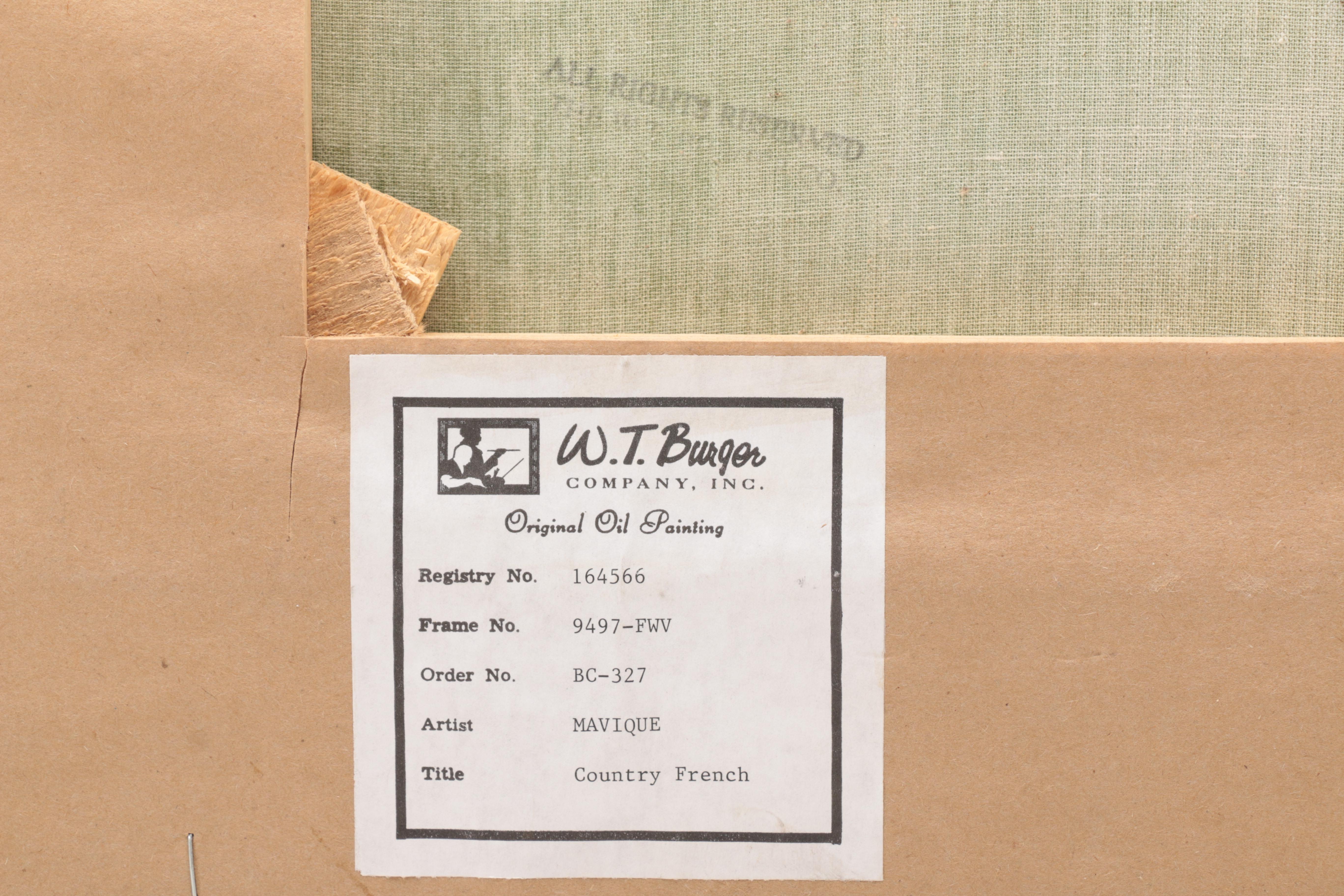 Mavique Oil Painting on Canvas "French Country"