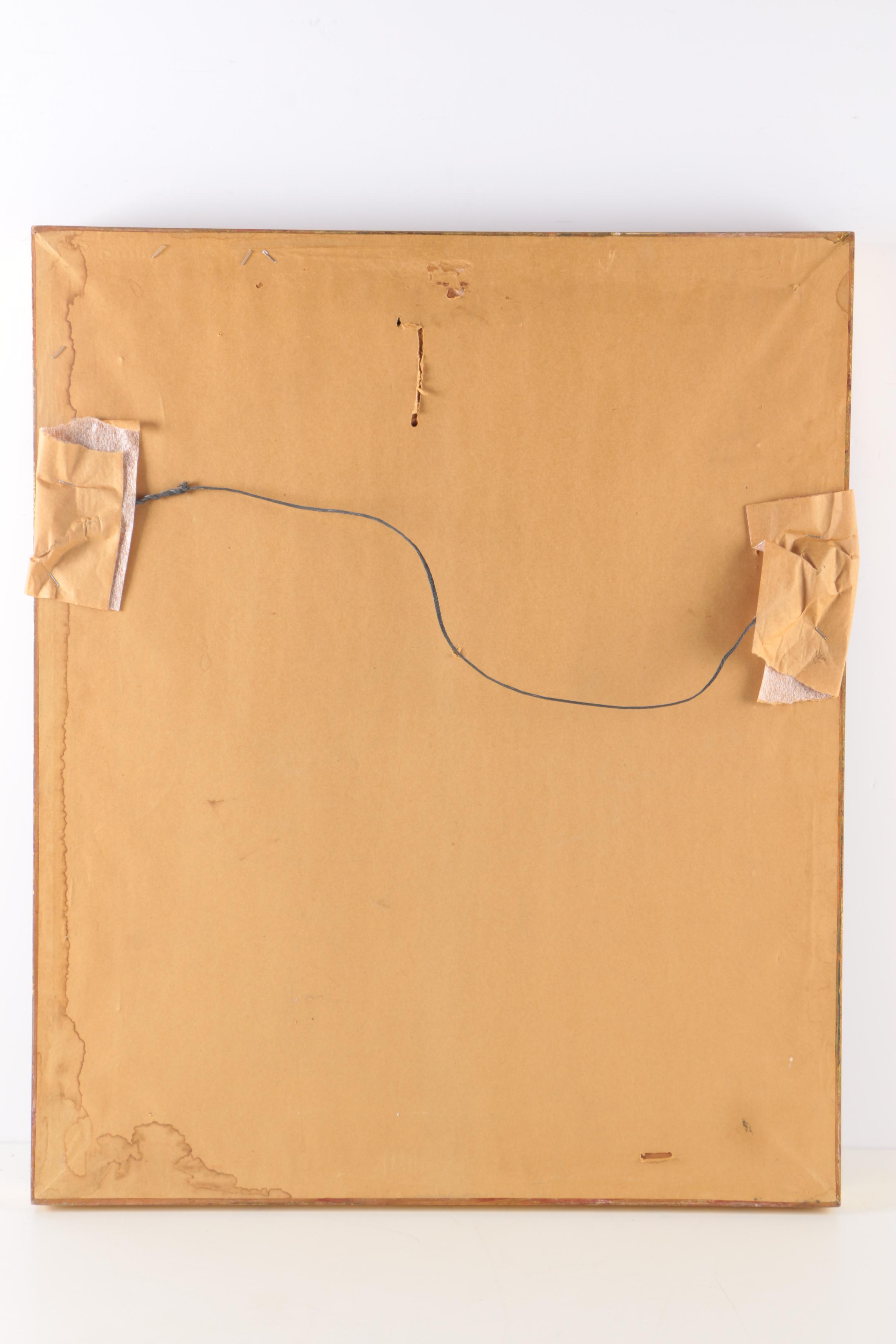 Gold Tone Wall Mirror