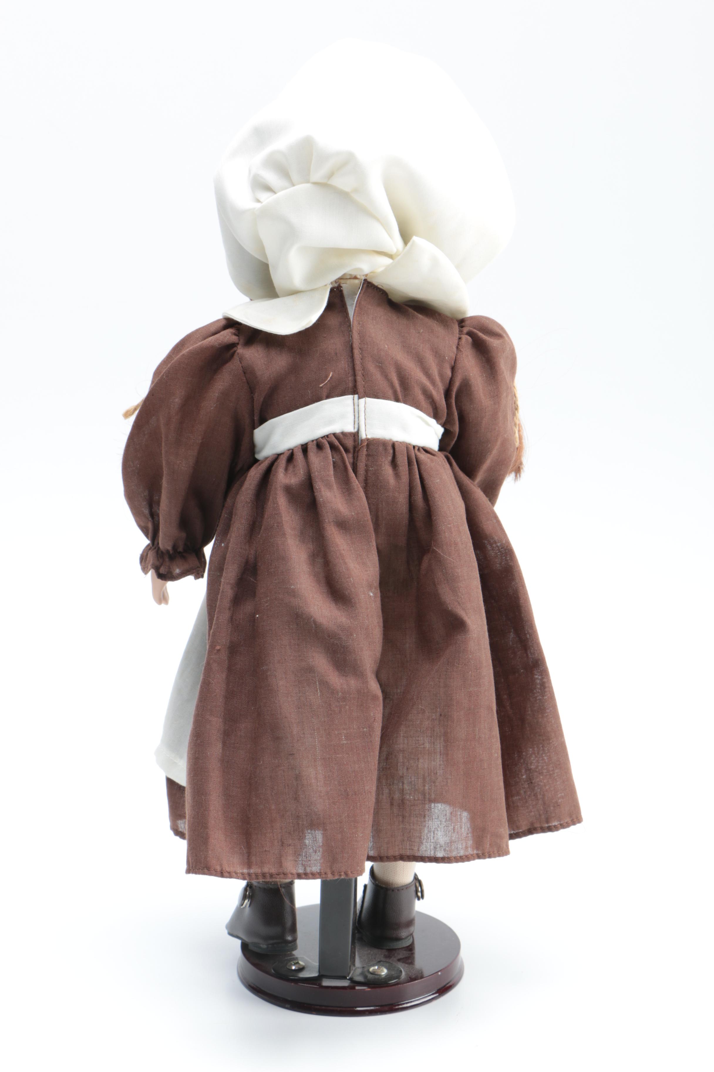 Porcelain Boy and Girl Pilgrim Dolls