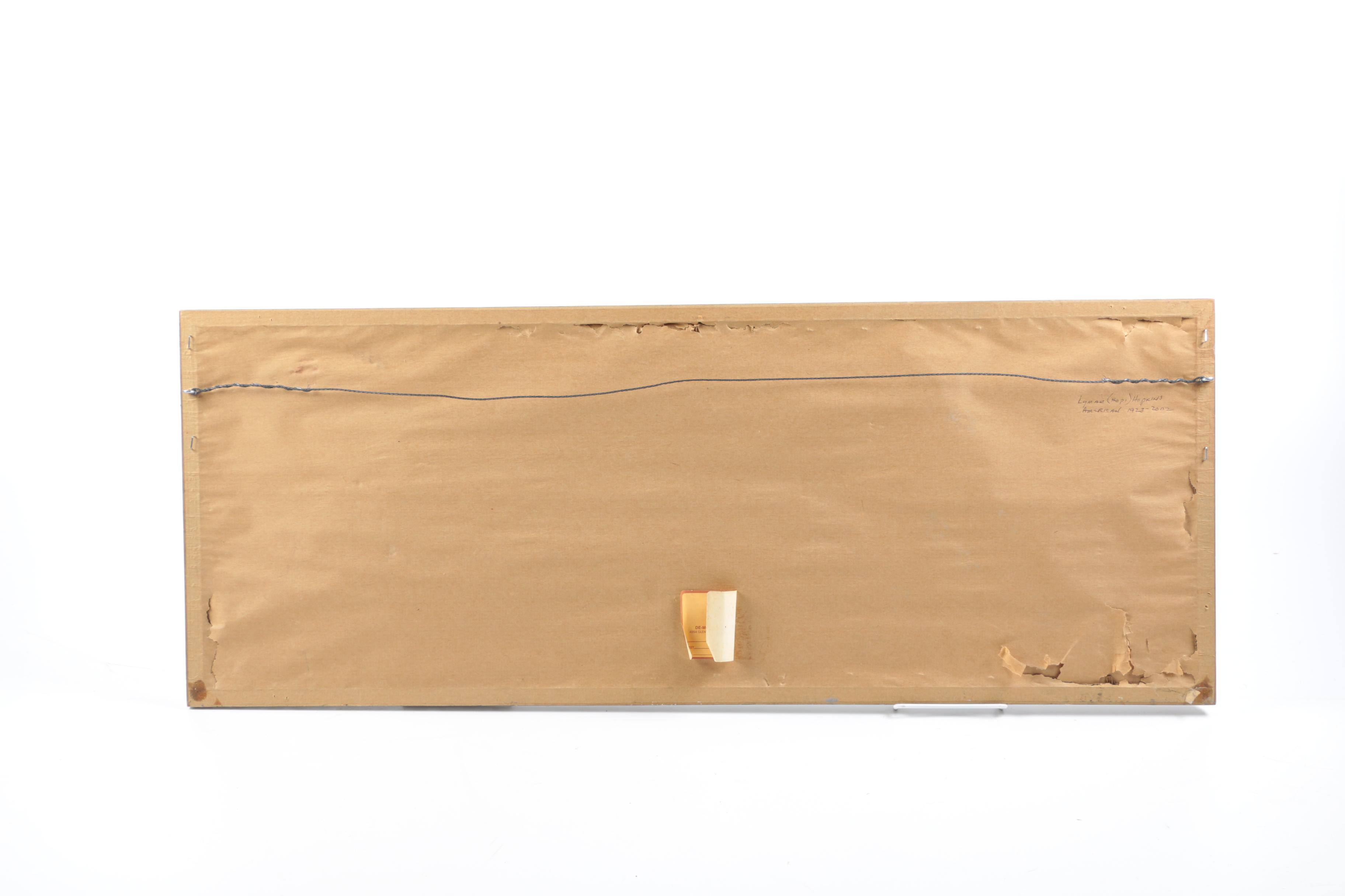 Lyman (Hopi) Hopkins Gouache on Paper "Trawlers"