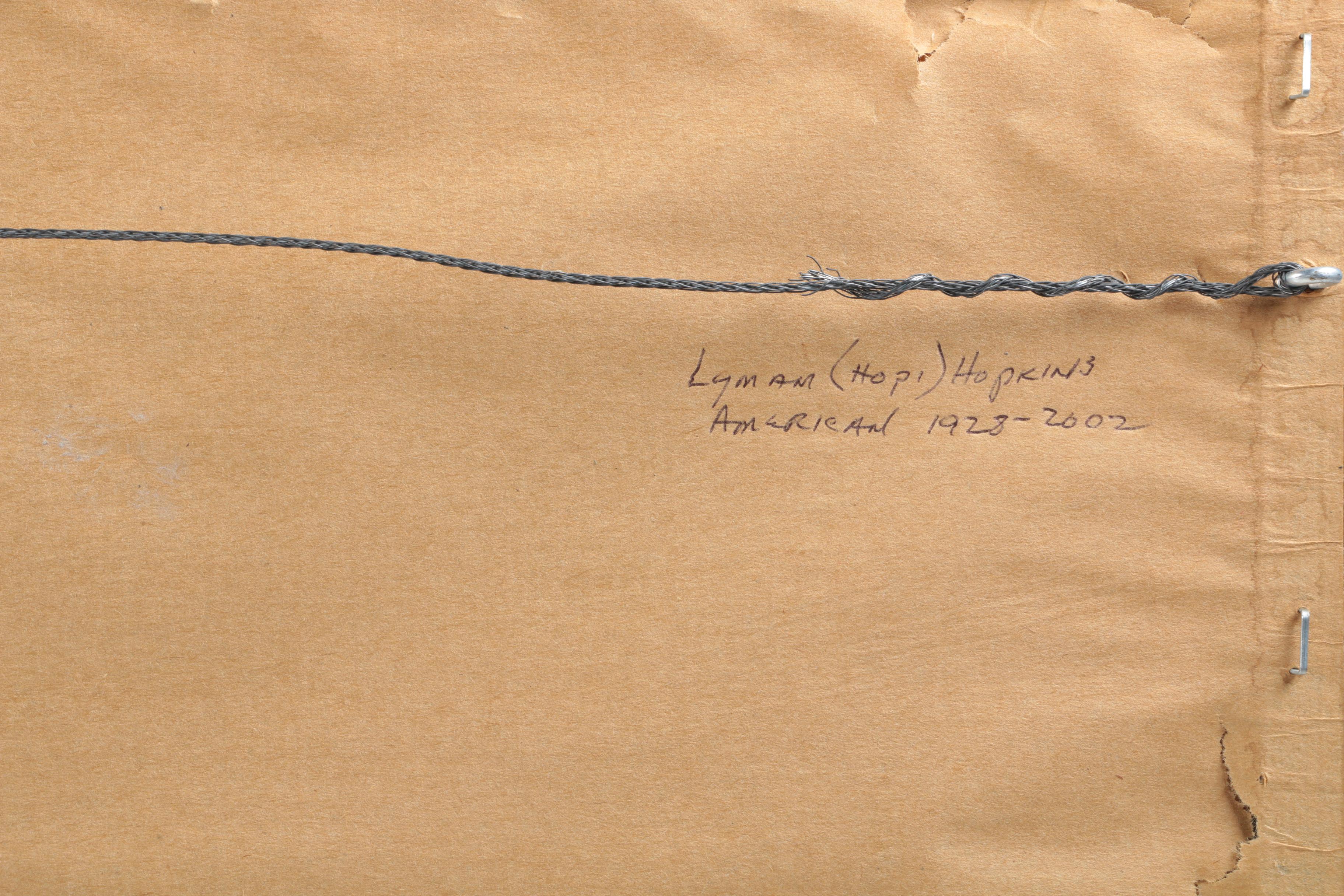 Lyman (Hopi) Hopkins Gouache on Paper "Trawlers"