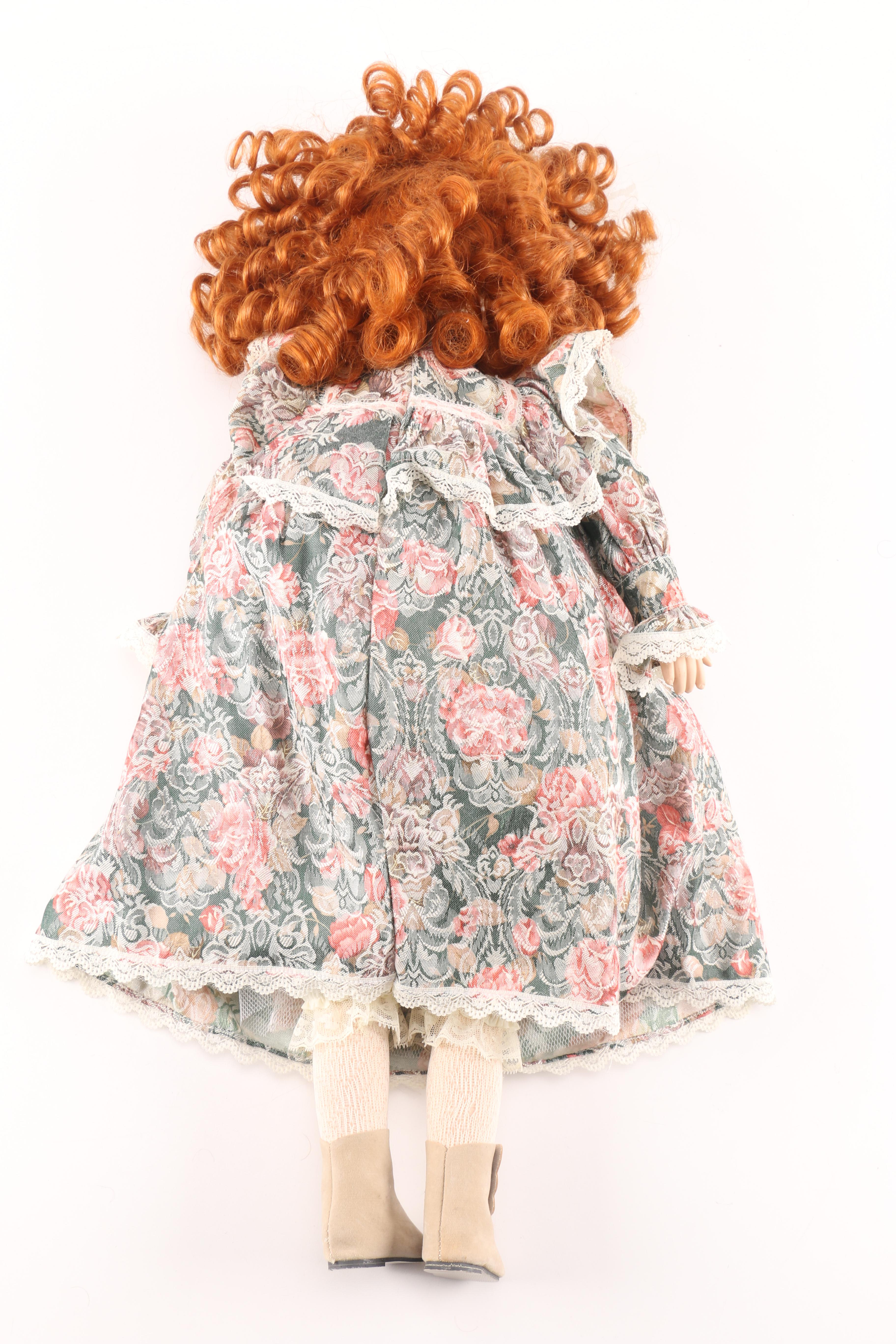Red Haired Porcelain Doll