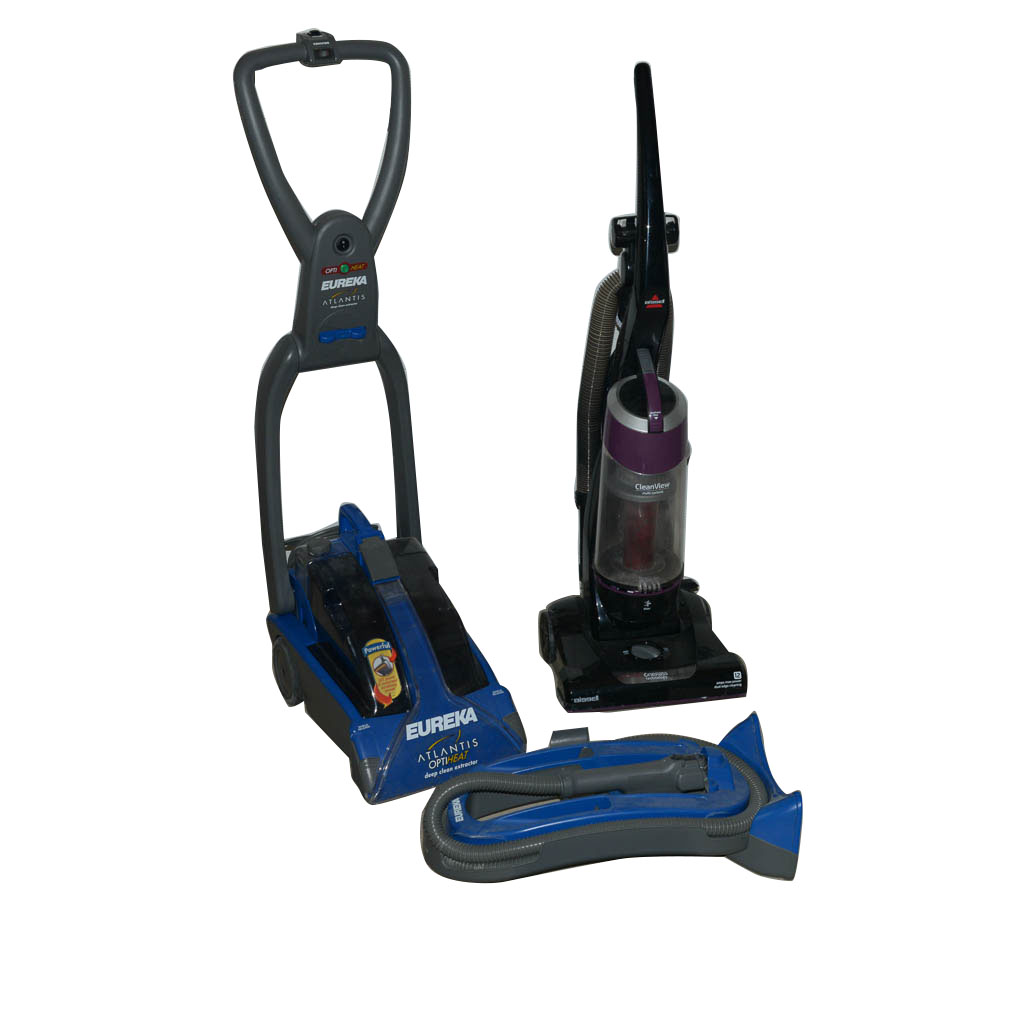 Eureka Atlantis OptiHeat Deep Clean Extractor and Bissell Cleanview Vacuum Cleaner