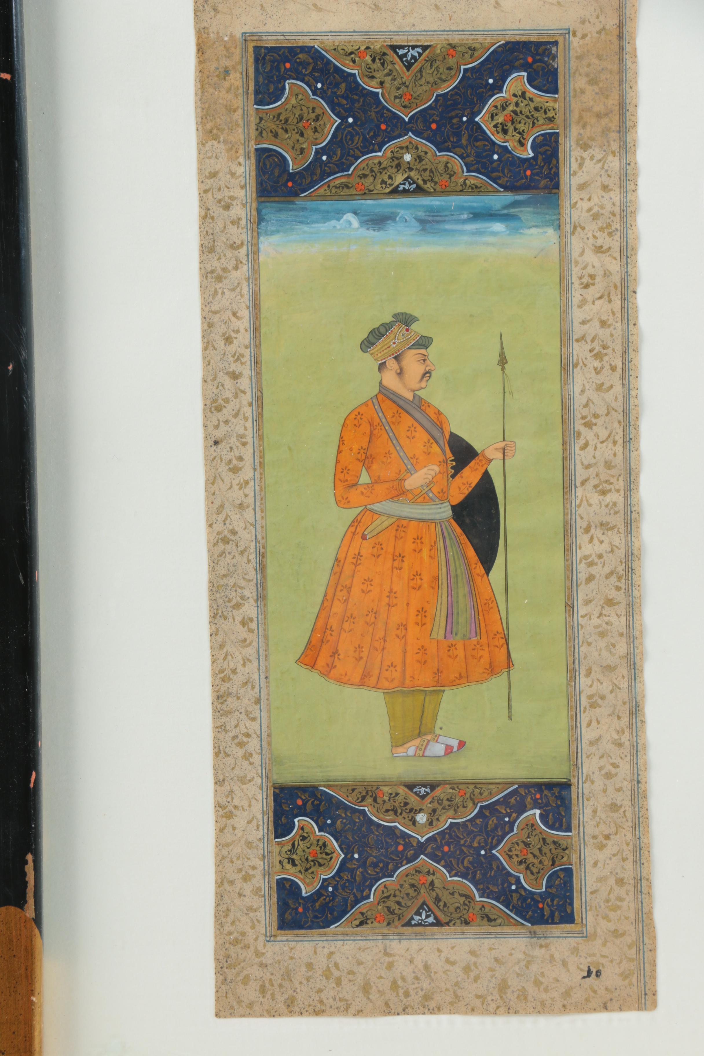Indo-Persian Inspired Gouache Illustrations and Miniature Paintings on Paper and Resin