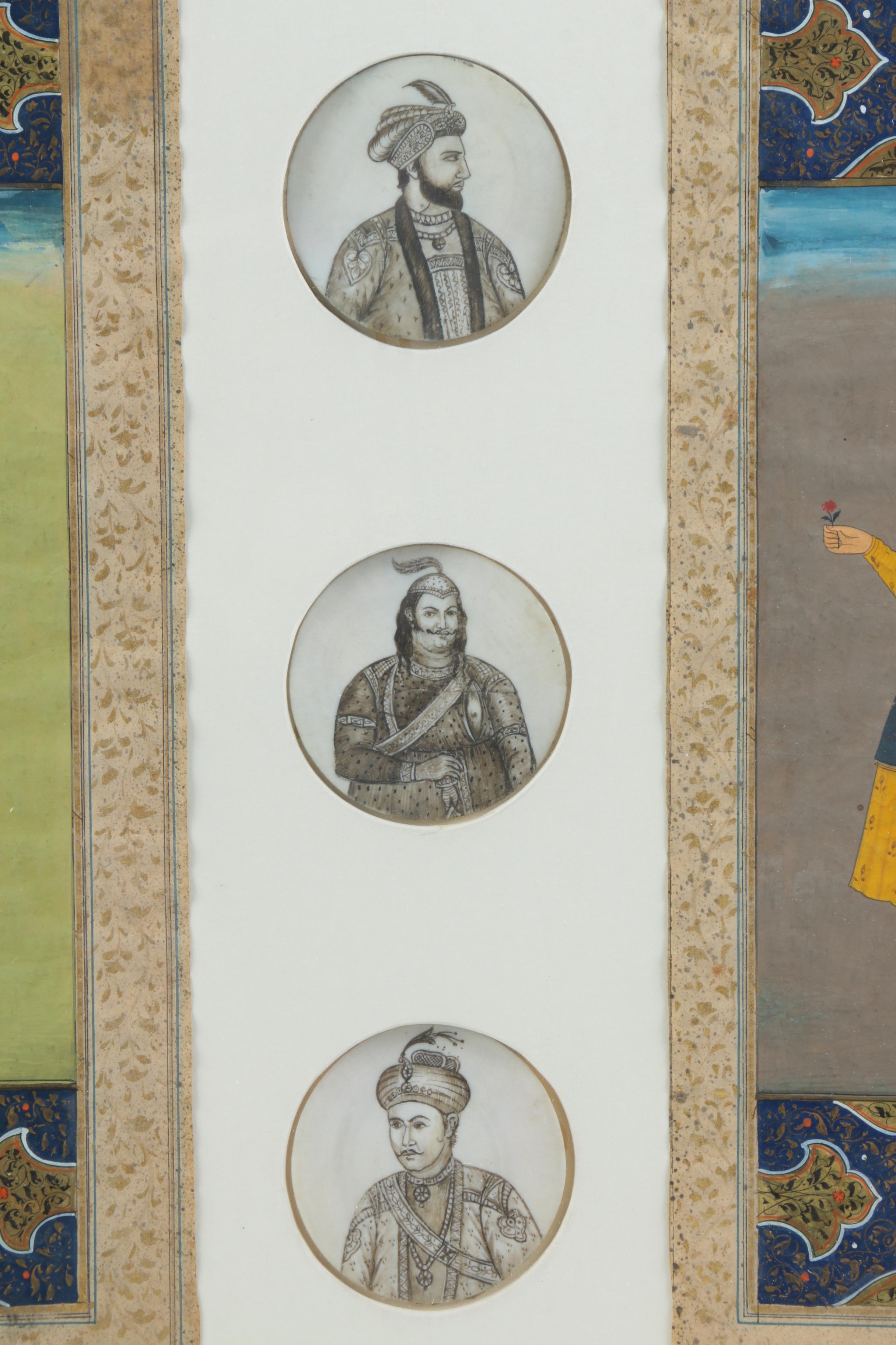 Indo-Persian Inspired Gouache Illustrations and Miniature Paintings on Paper and Resin