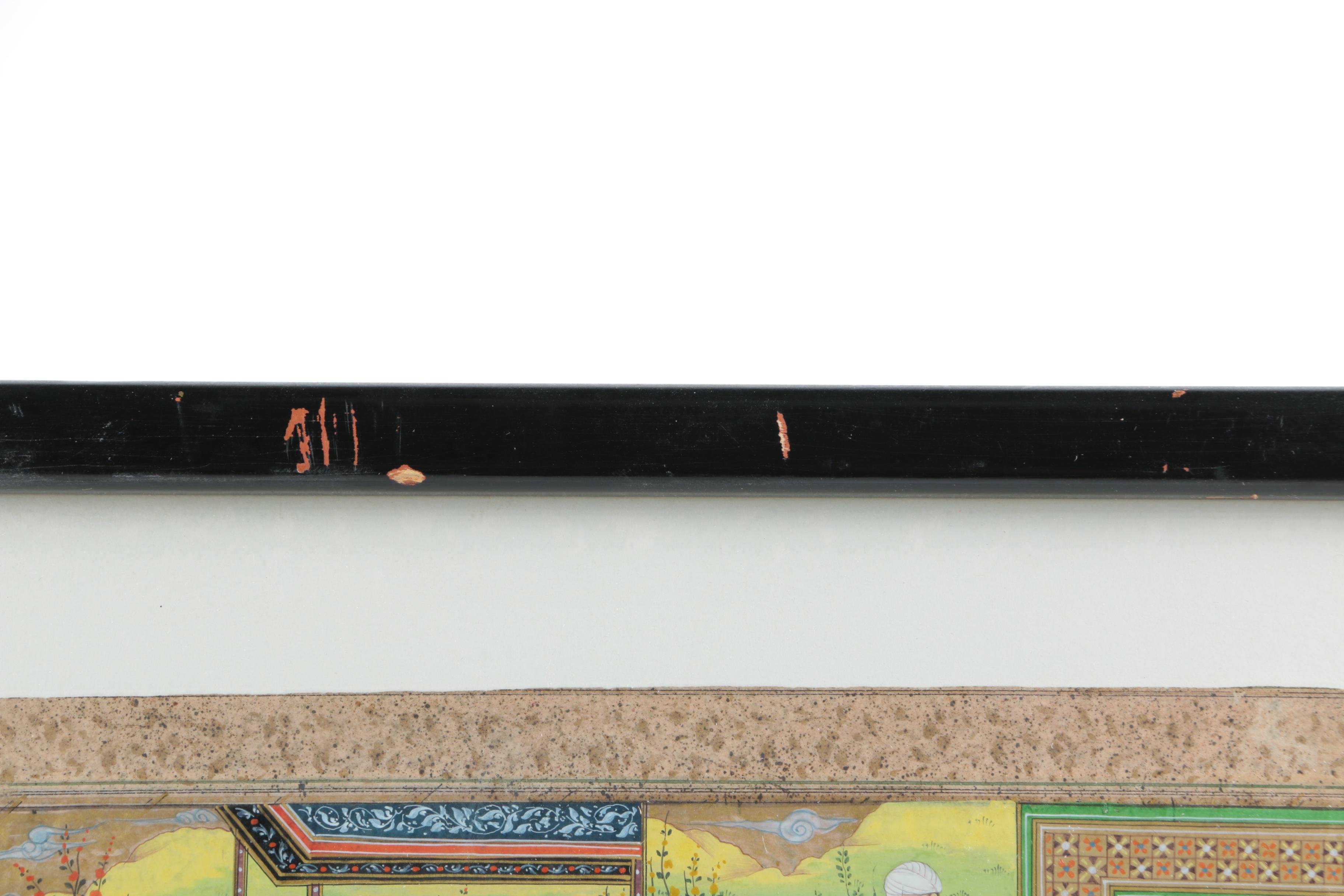 Indo-Persian Inspired Gouache Illustrations and Miniature Paintings on Paper and Resin