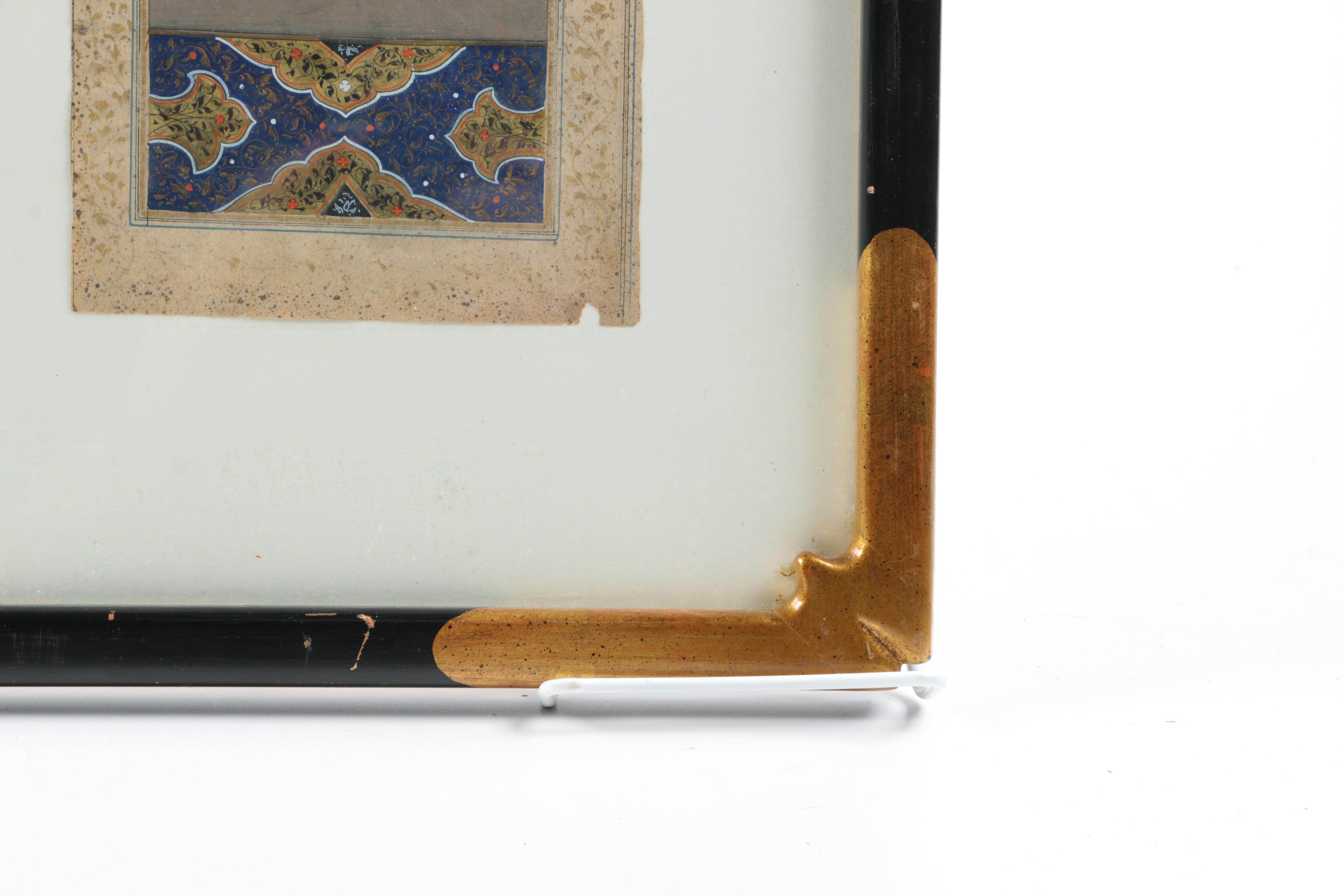 Indo-Persian Inspired Gouache Illustrations and Miniature Paintings on Paper and Resin