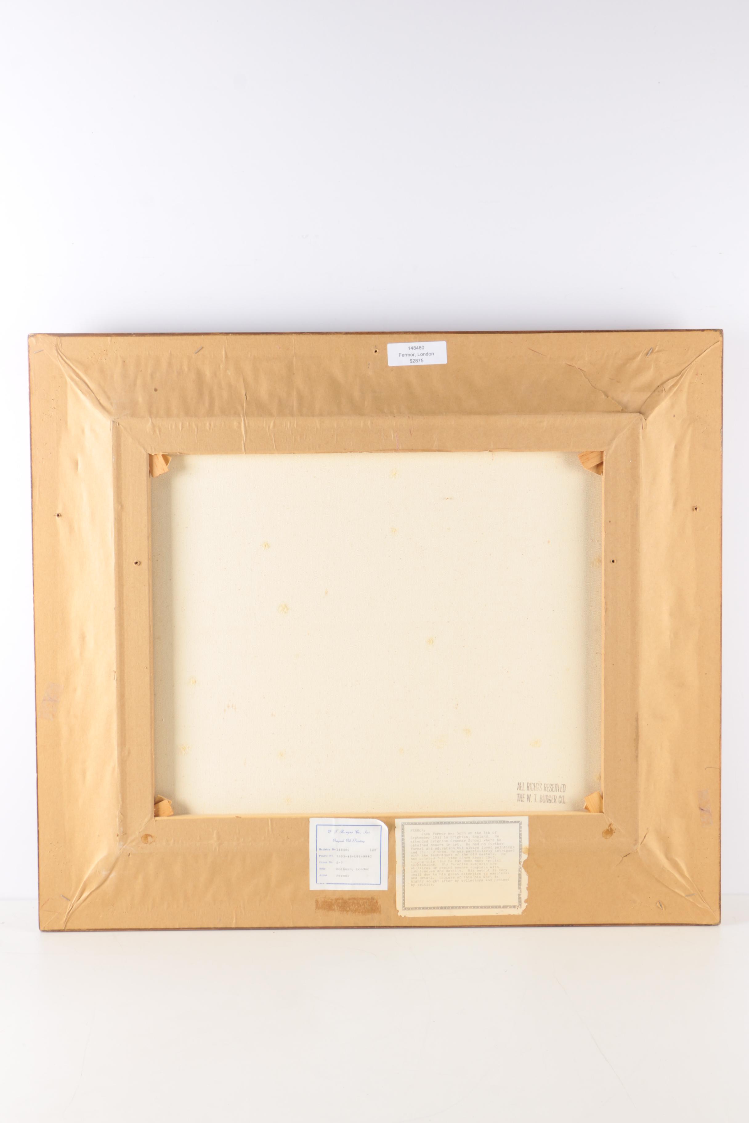 Fermor Oil on Canvas "Holburn, London"