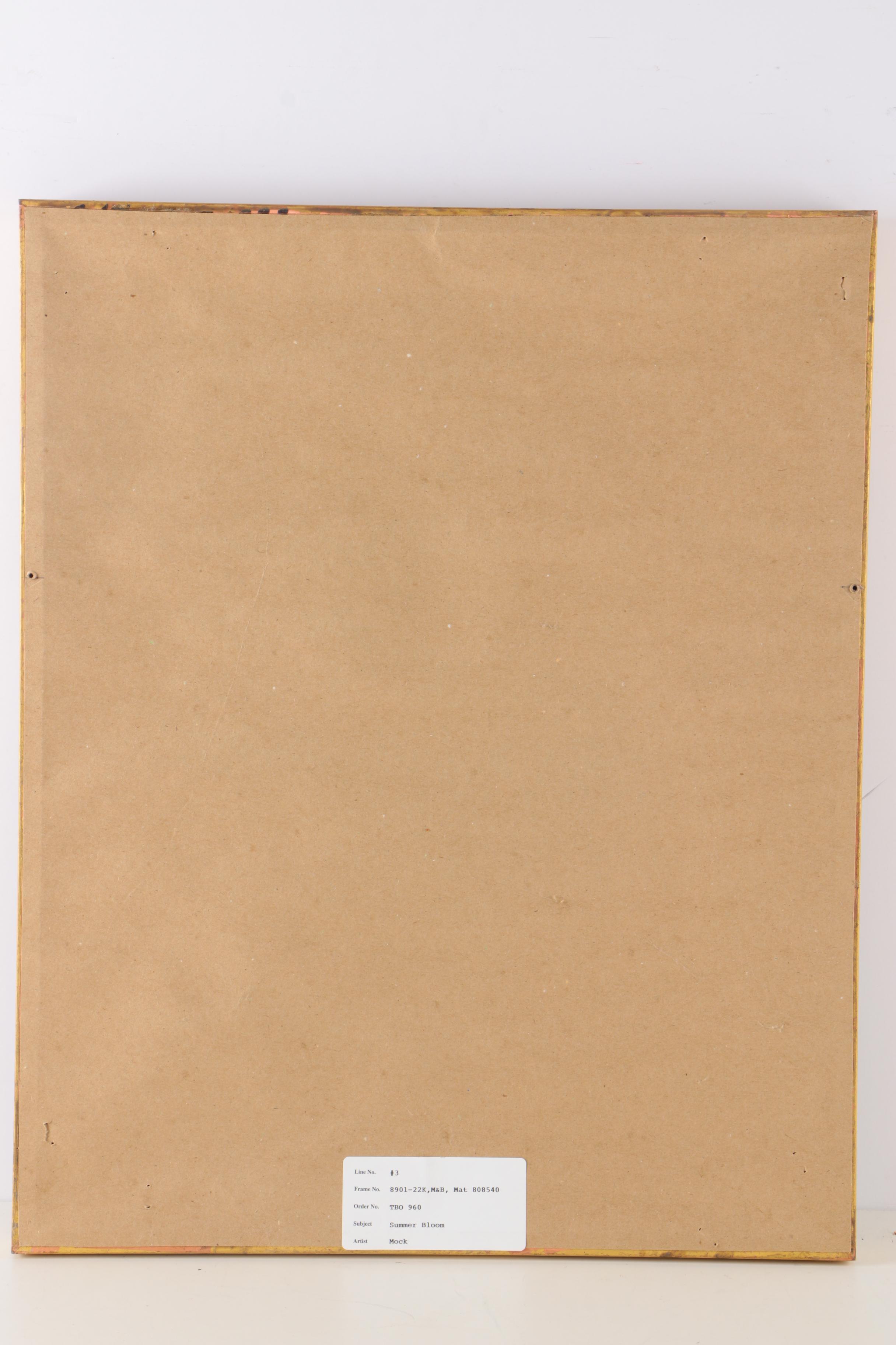 Barbara Mock Offset Lithograph Still Life