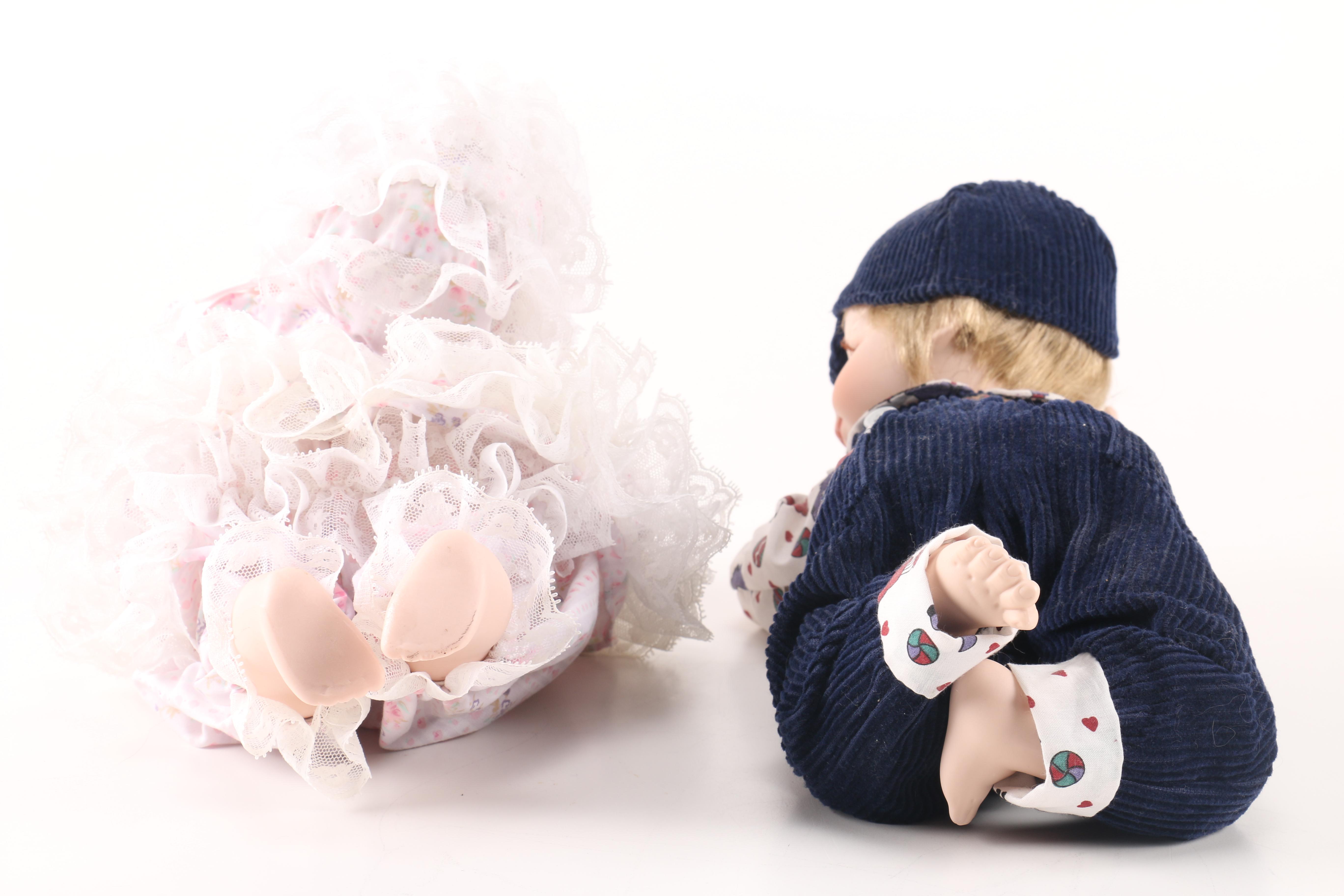 Assortment of Porcelain Baby Dolls