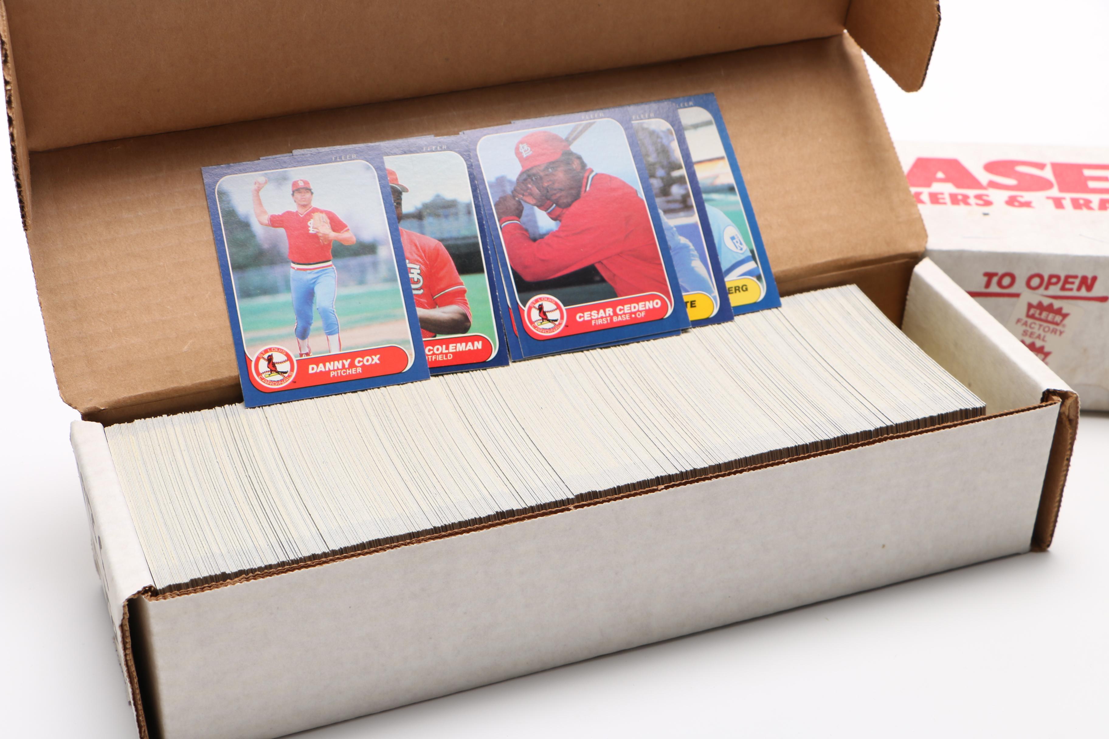 1985-1987 Complete Fleer Baseball Sets