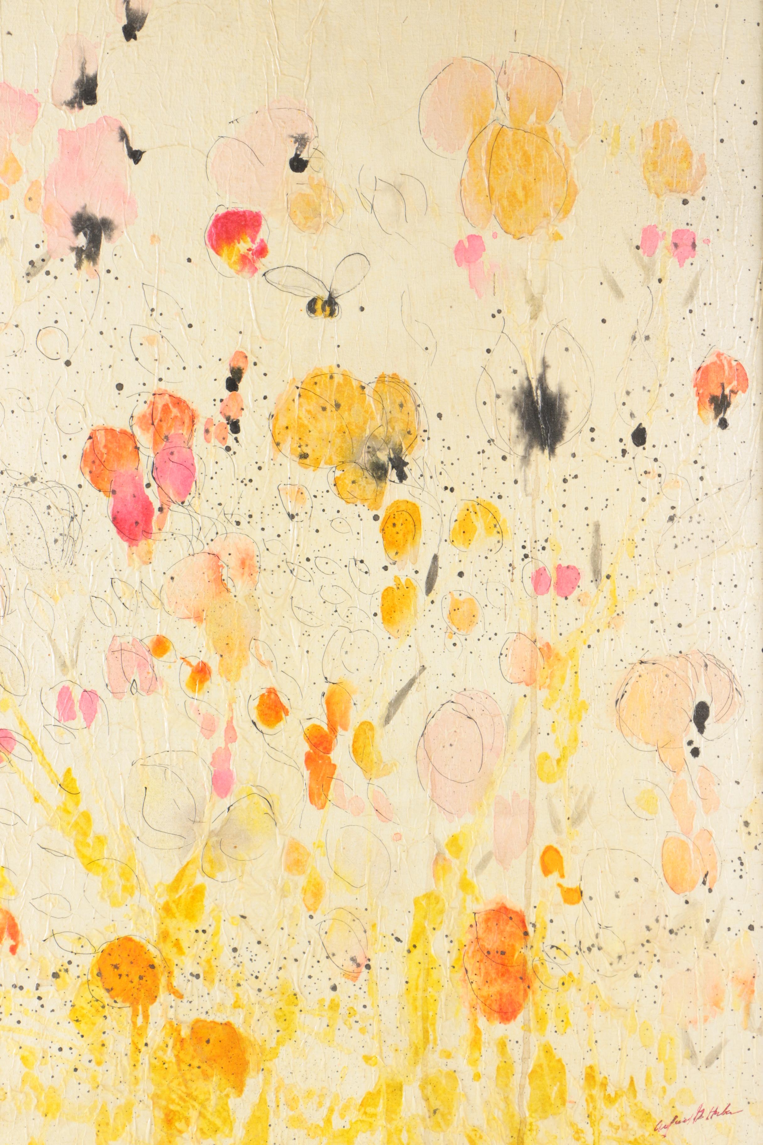 Alfred G. Huber Watercolor and Varnish on Canvas